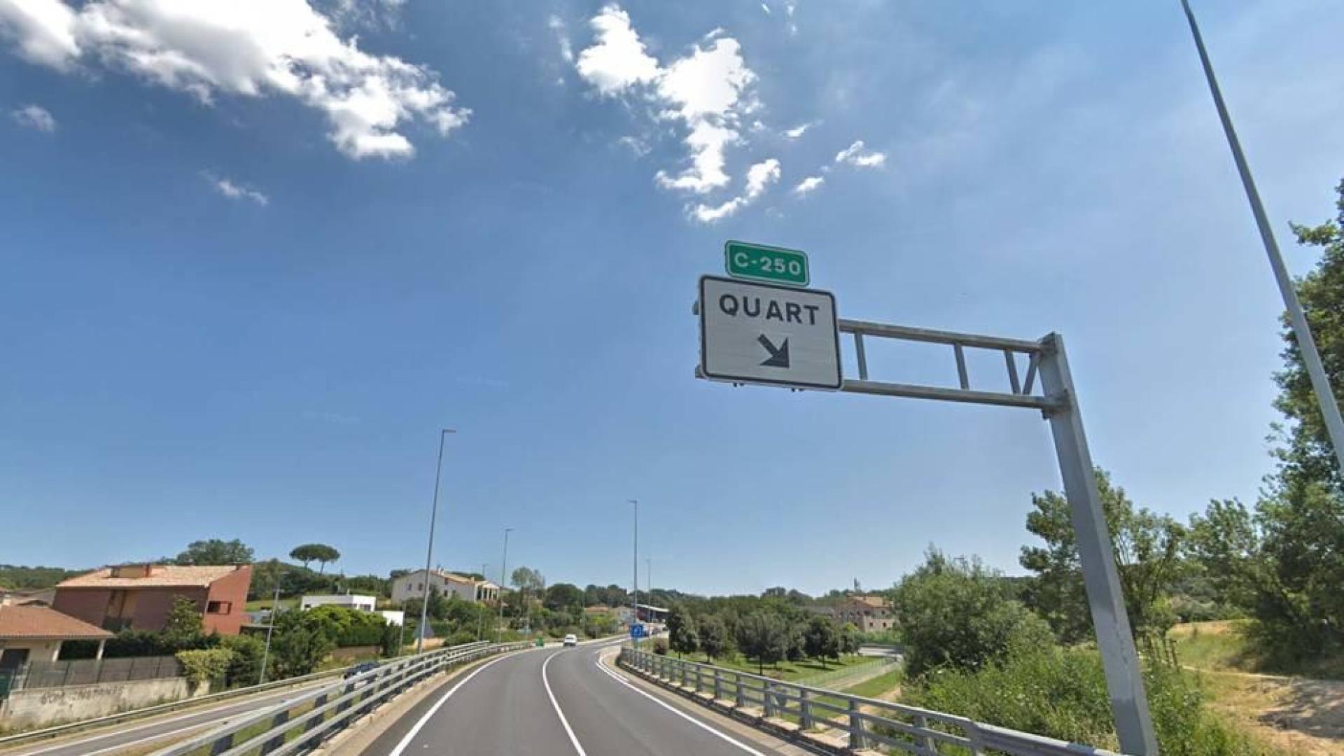 Muere un menor que conducía un ciclomotor en un accidente en Quart (Girona)