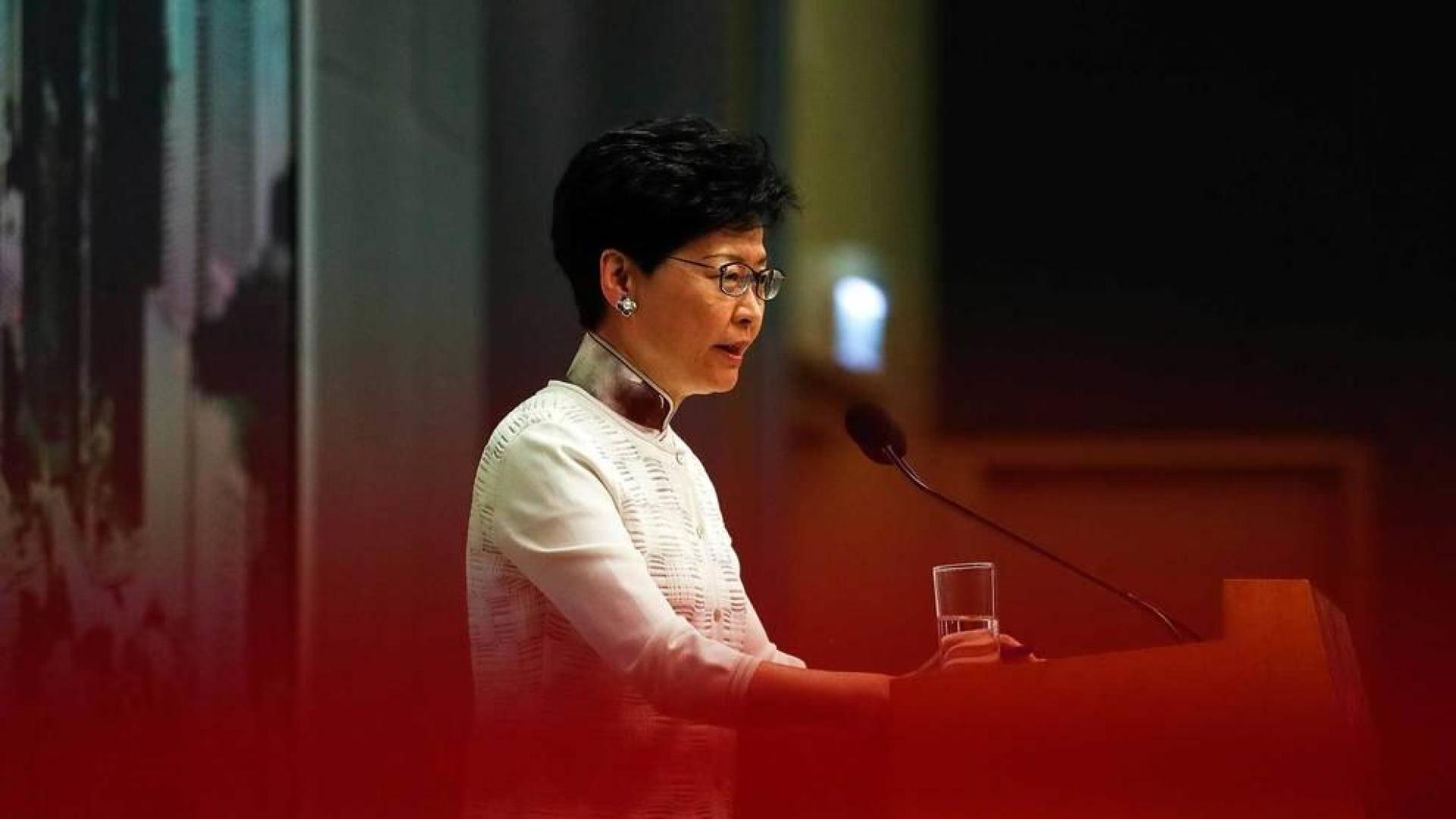 La jefa ejecutiva de Hong Kong, Carrie Lam.