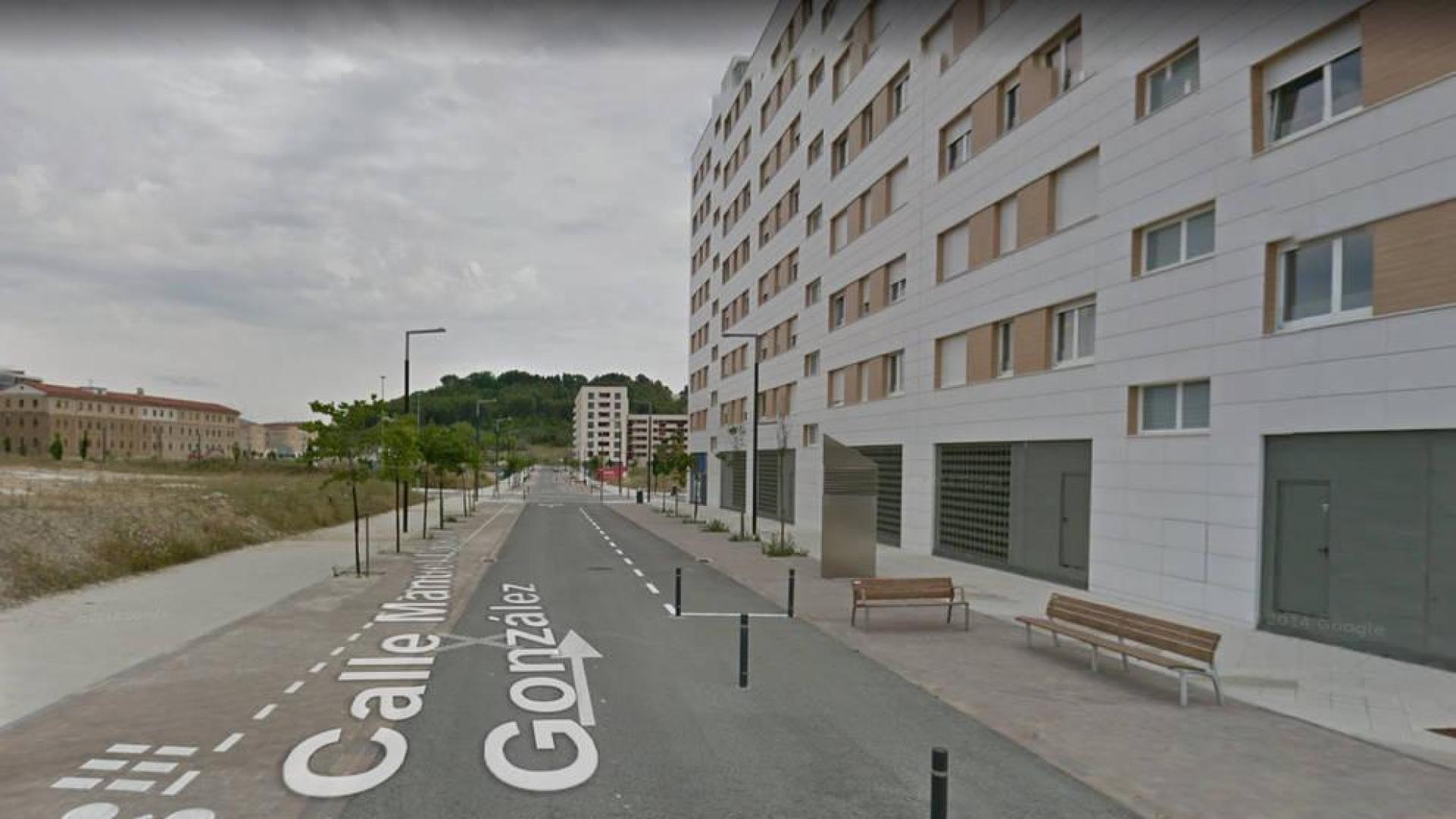 Calle Manuel López González, en el barrio de Lezkairu.