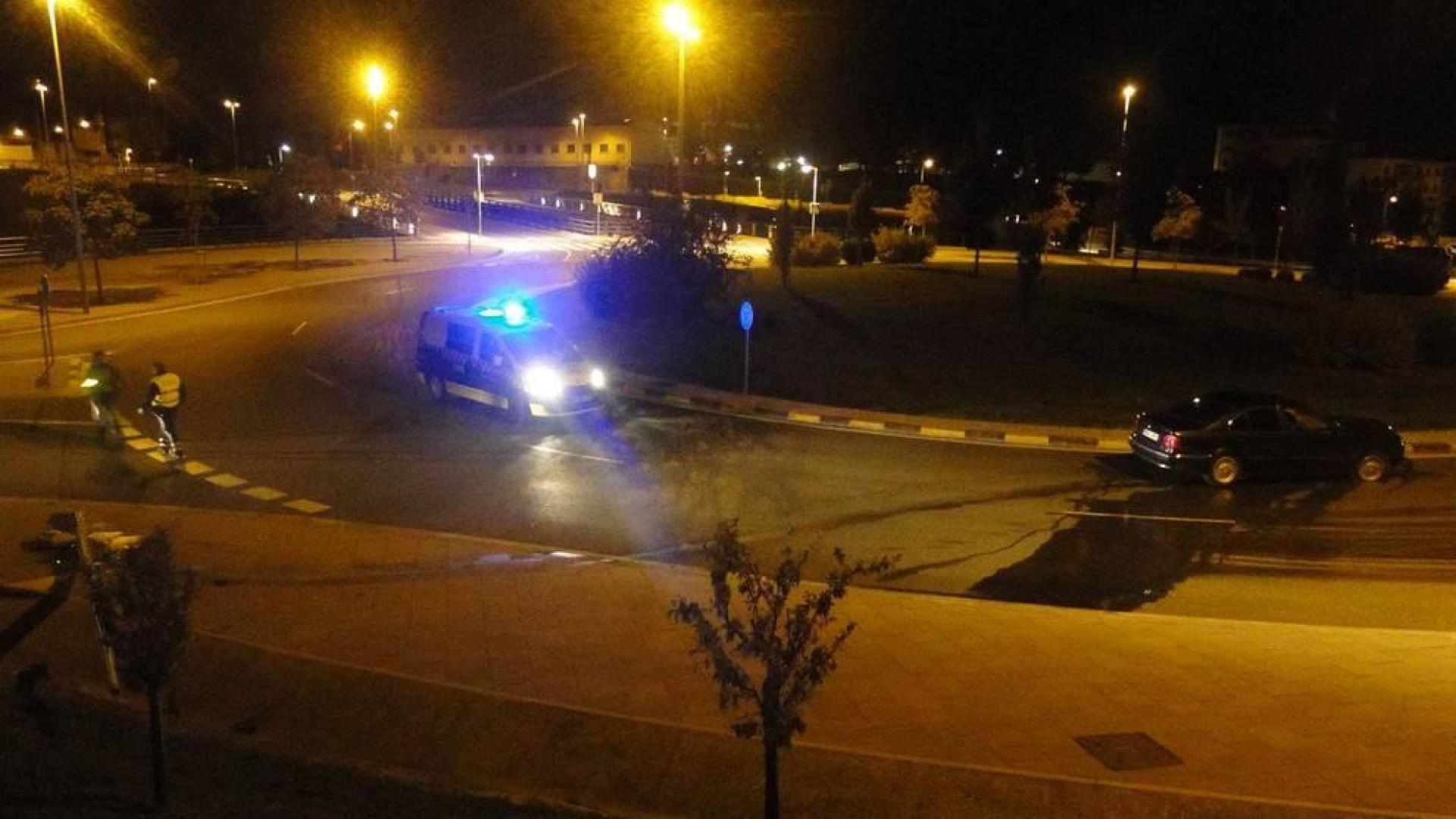 Un conductor sufre un accidente en Pamplona y da positivo en alcohol