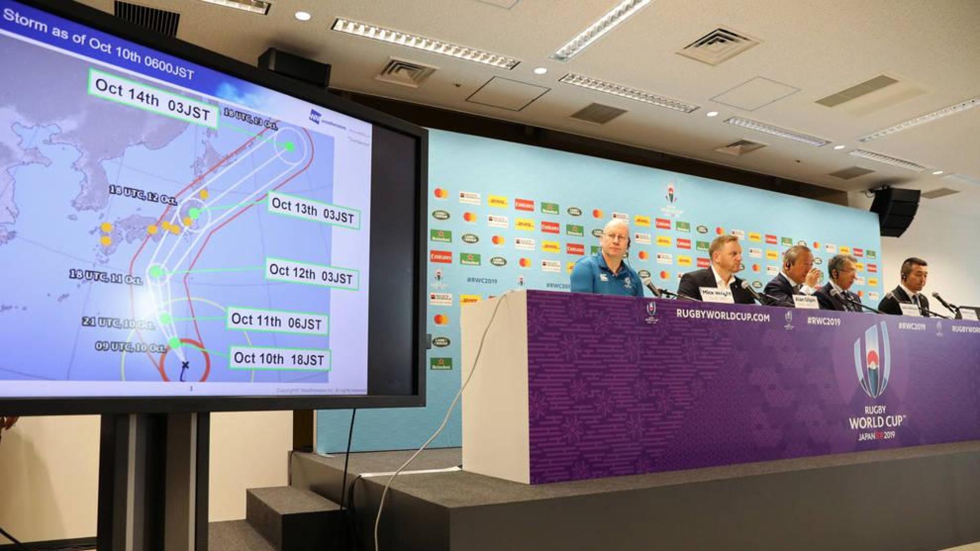 El tifón Hagibis obliga a cancelar dos partidos del Mundial de Japón