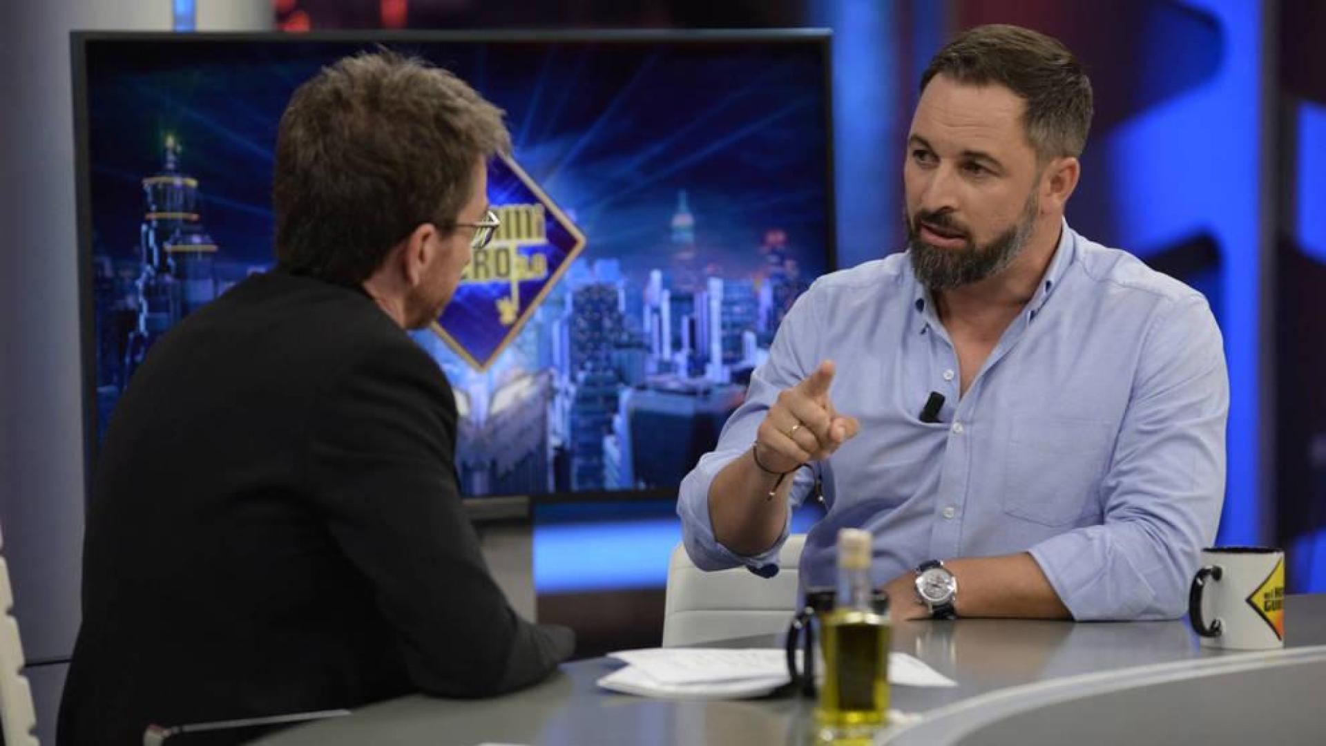 Santiago Abascal, durante la entrevista en El Hormiguero