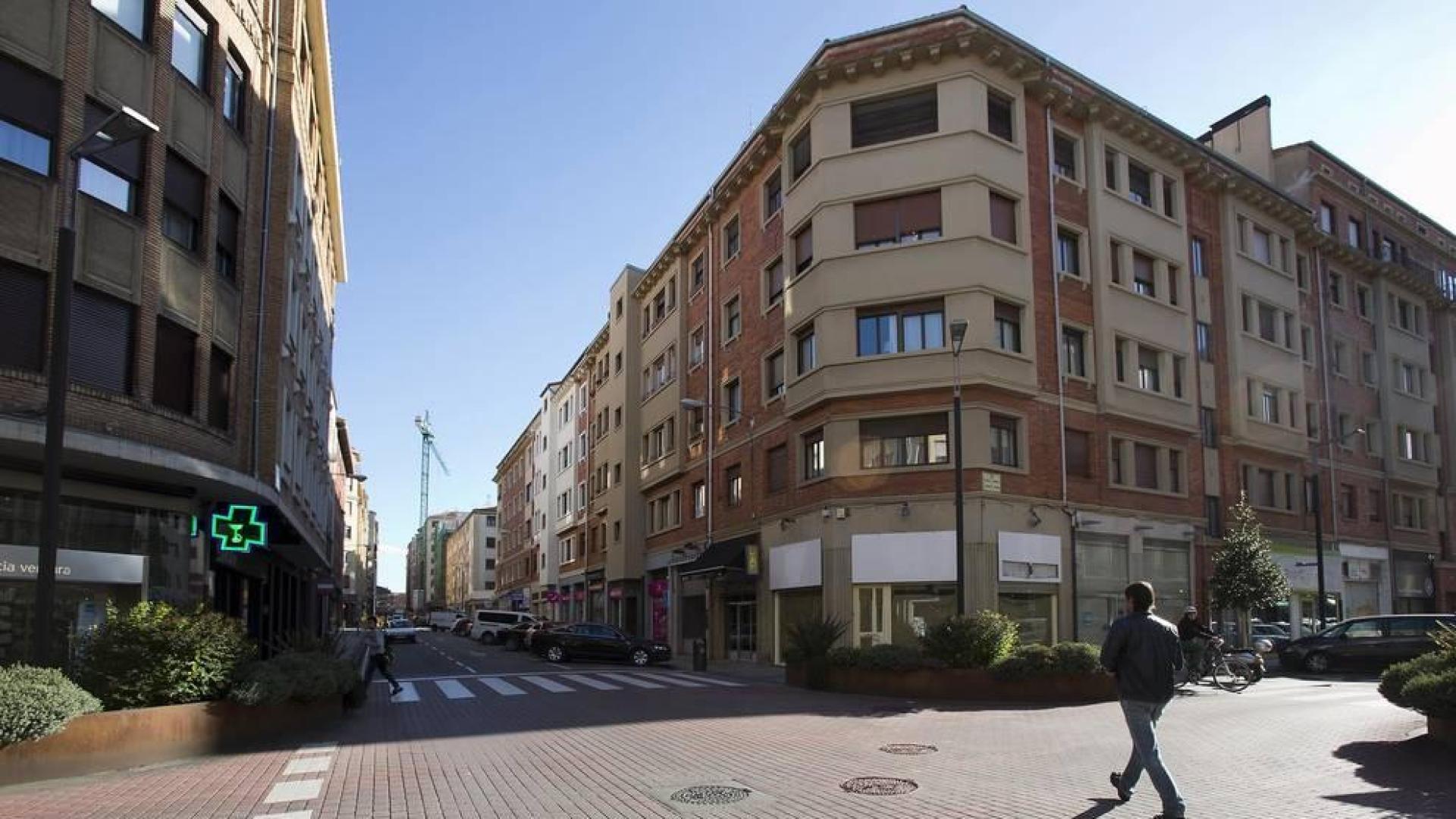 Calle Paulino Caballero en Pamplona.