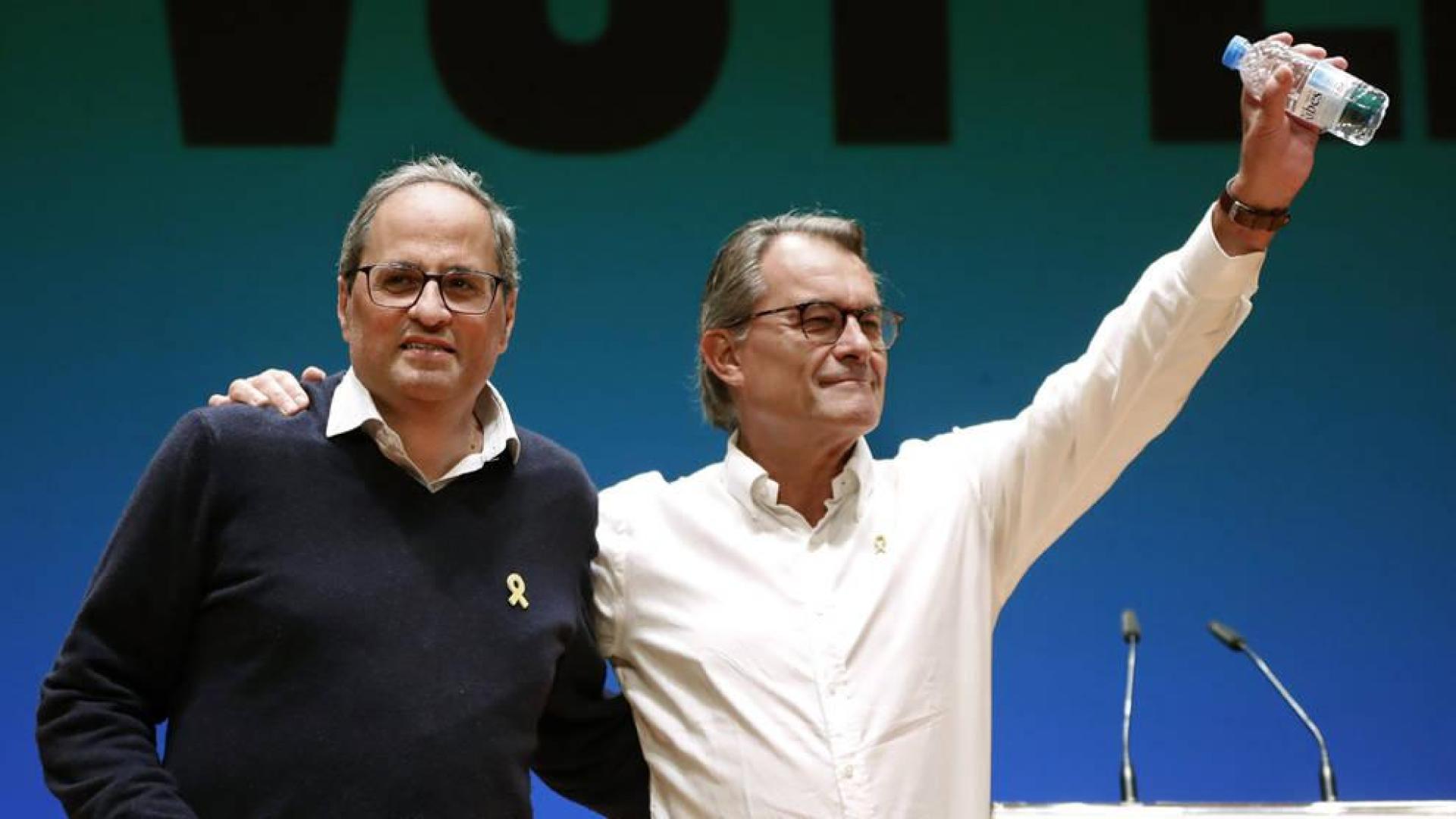 Torra llama a los catalanes a manifestarse "pacíficamente" y sin "miedo"