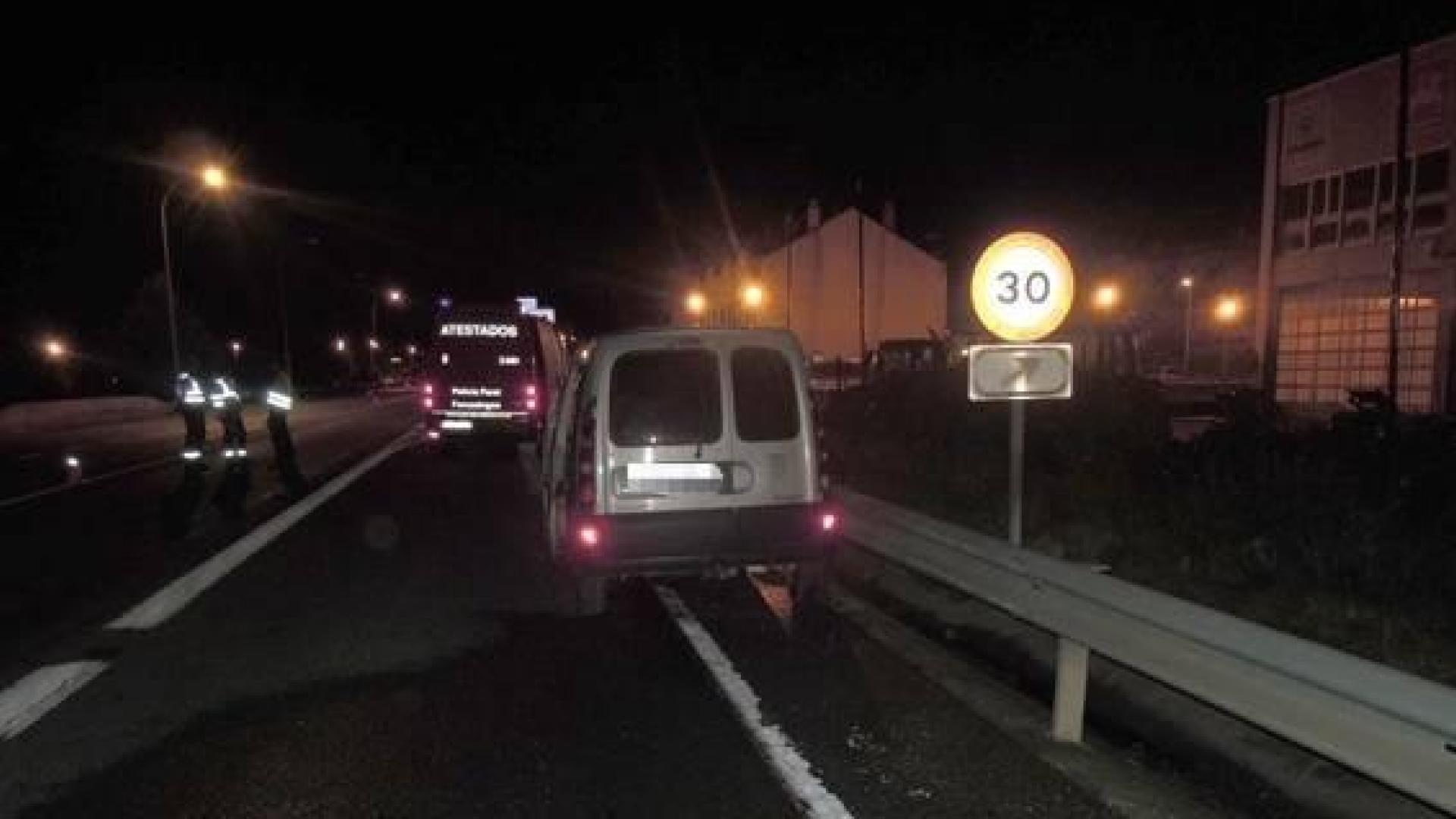 Un vecino de Tafalla, herido grave en un accidente en la N-121 a su paso por Beriáin