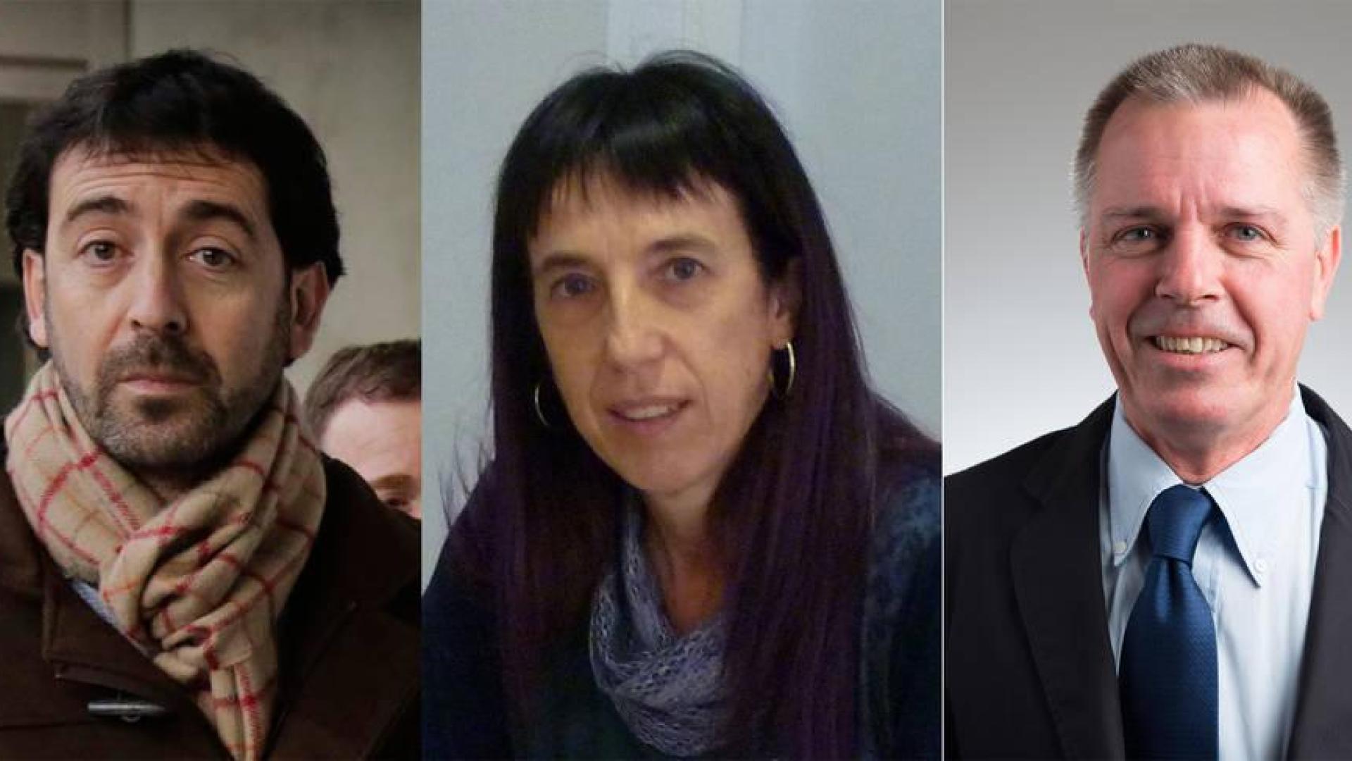 Ignacio Nagore (Obras Públicas), Álvaro Baraibar (Paz y Convivencia) y Mertxe Leránoz (Igualdad), los tres nuevos perceptores de cesantías.