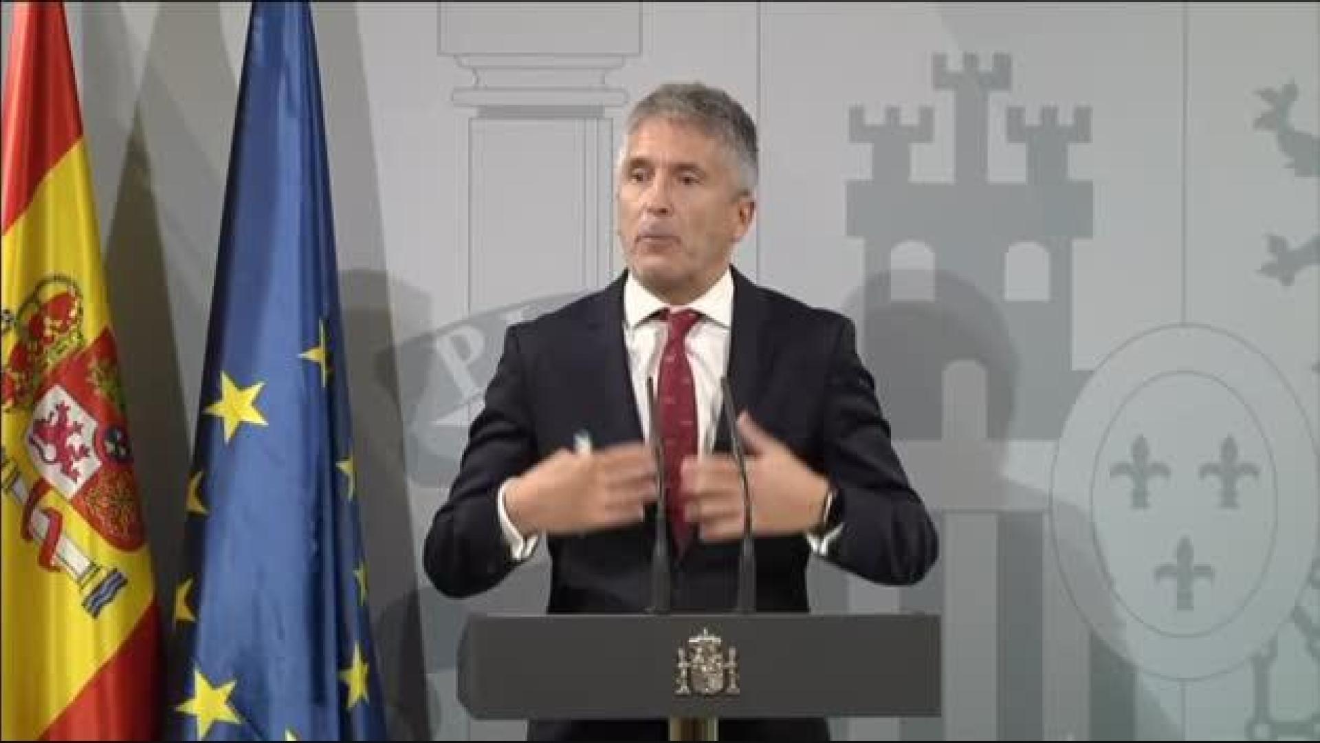 Grande-Marlaska, en Barcelona: "Sí, hay proporcionalidad"