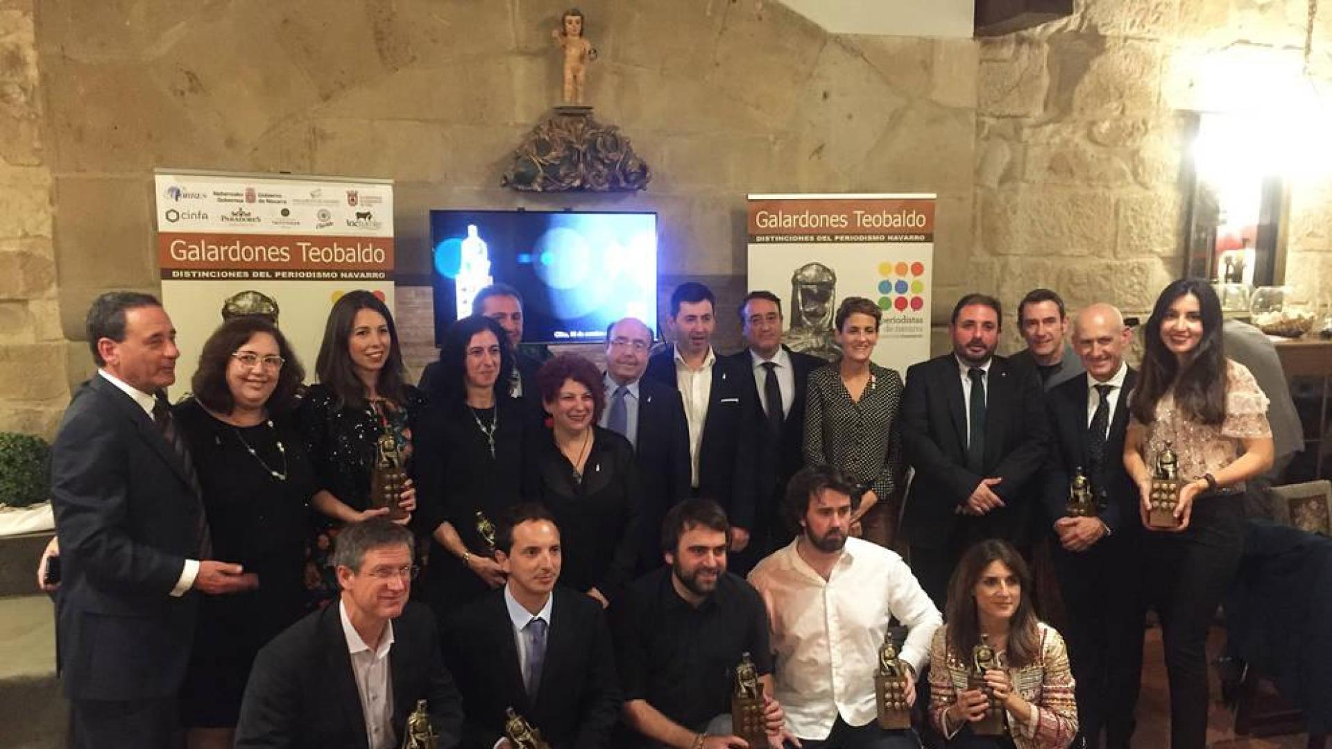 Diez años de los premios Teobaldo a los periodistas navarros