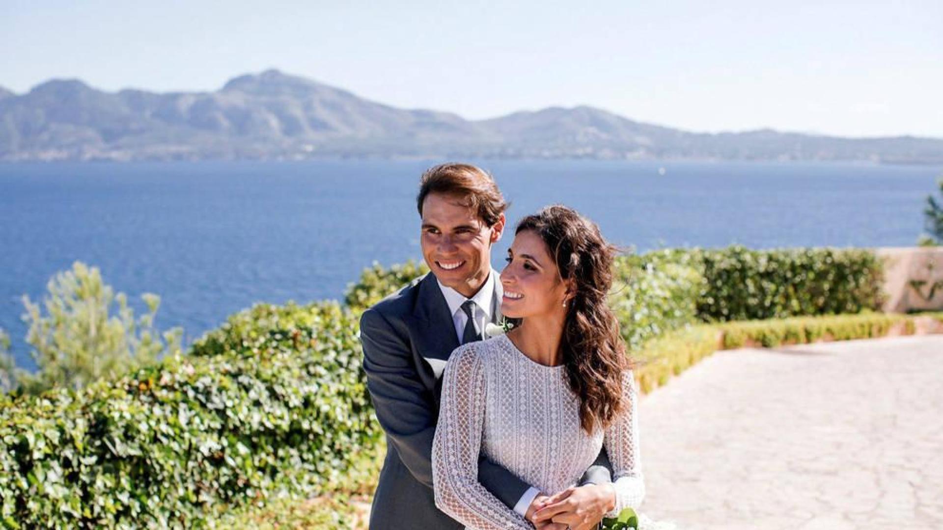 Nadal distribuye las primeras fotos de su boda con Mery Perelló