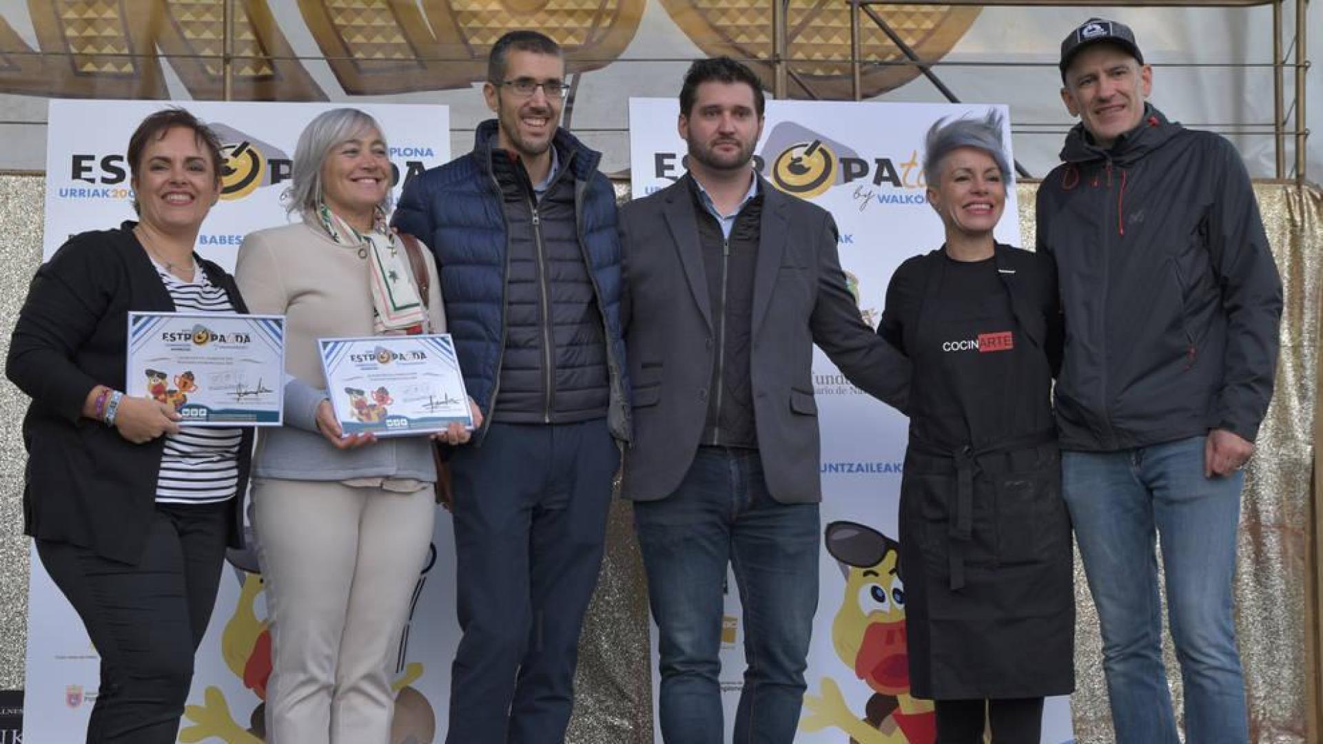Ainhoa Comerón, María Sagaseta de Ilurdoz, David González, David Tainta, CocinARTE y Mikel Renteria de WOP.
