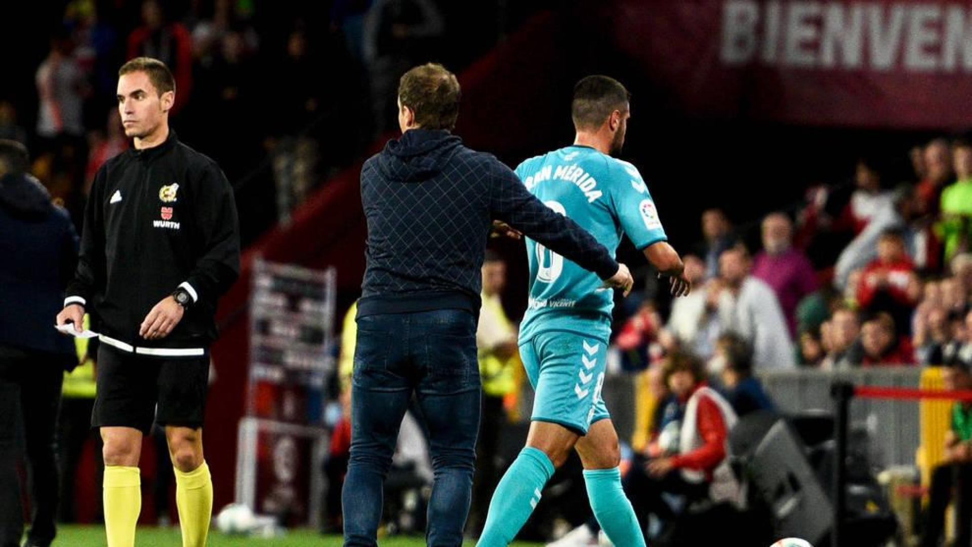 La expulsión de Fran Mérida en Granada se queda en un partido de castigo