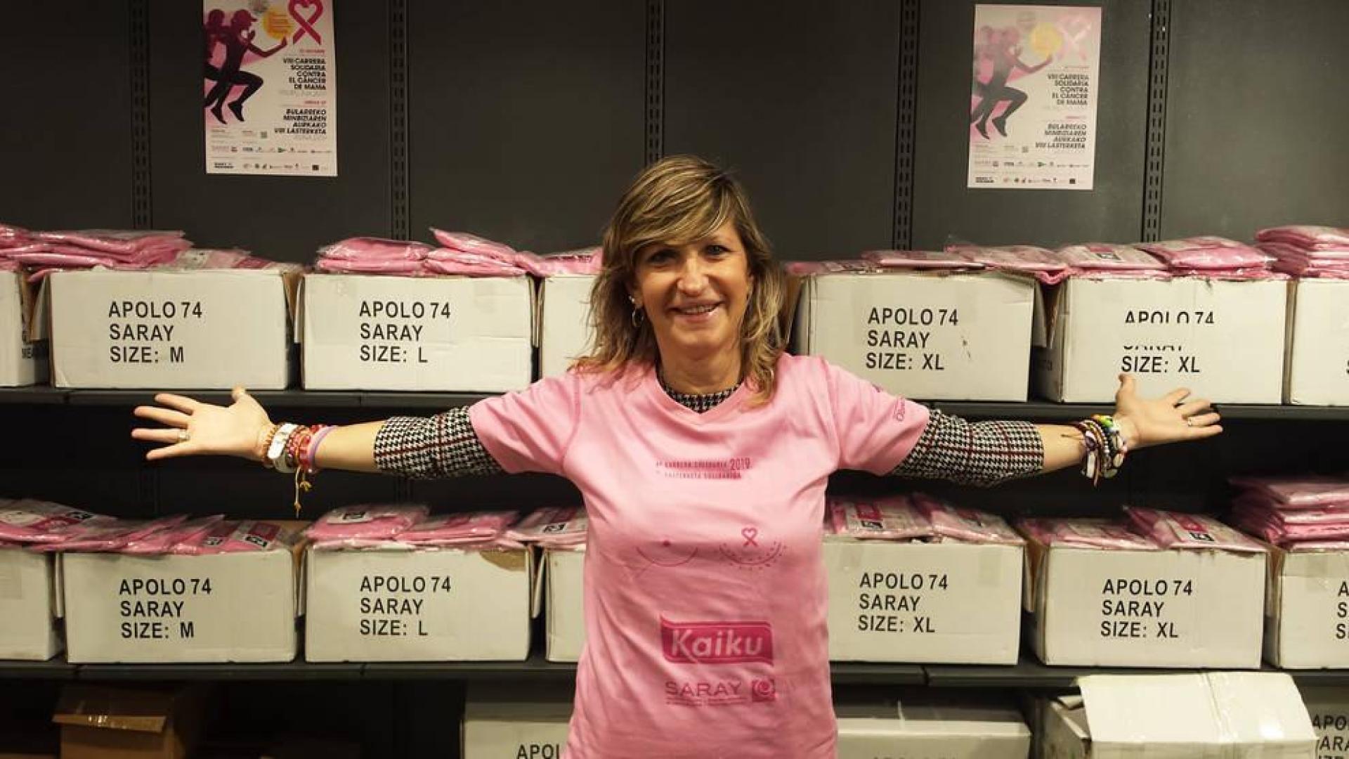 Saray, cerca de llegar a los 15.000 dorsales de la carrera contra el cáncer de mama
