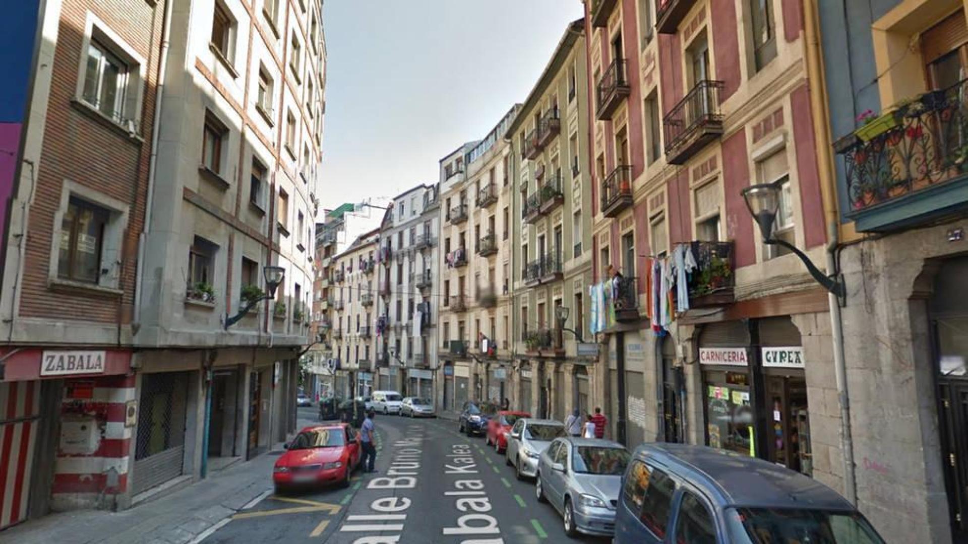 Calle Bruno Mauricio Zabala del barrio bilbaíno de Bilbao La Vieja.