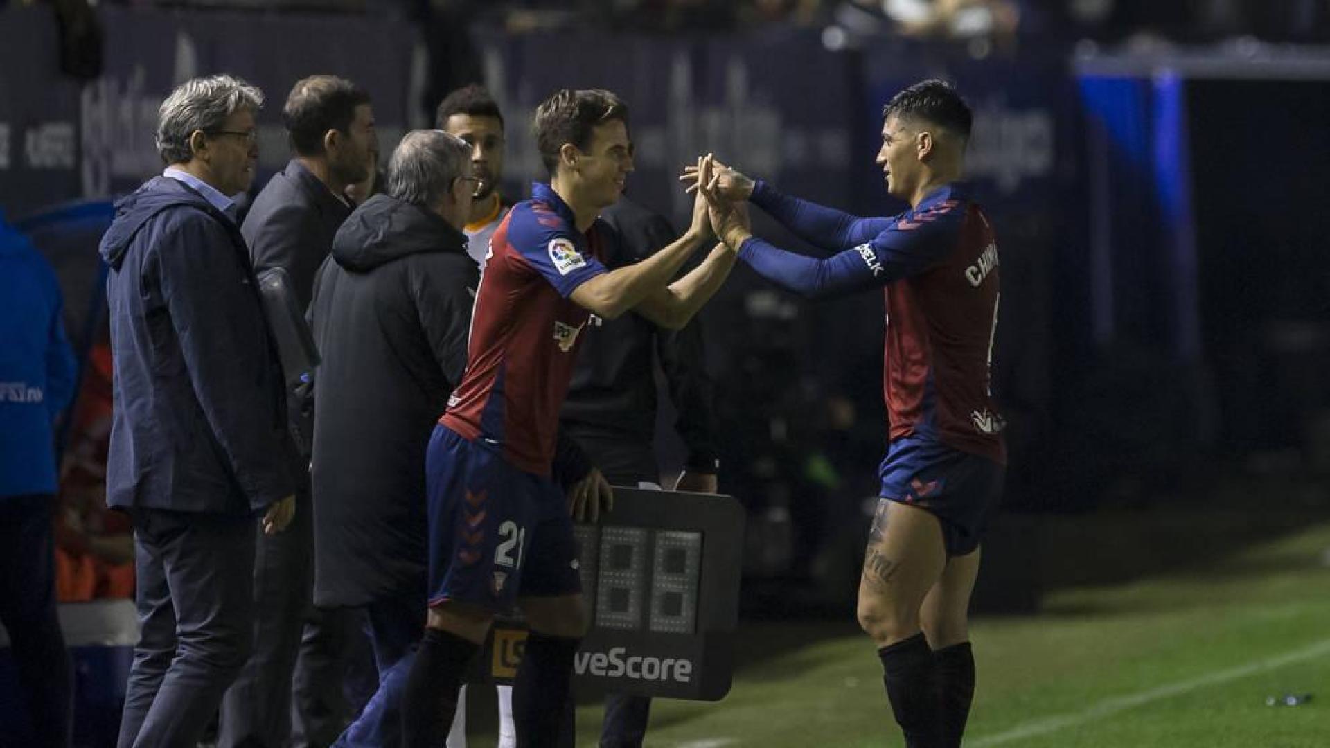 Puntuación de los jugadores de Osasuna contra el Valencia