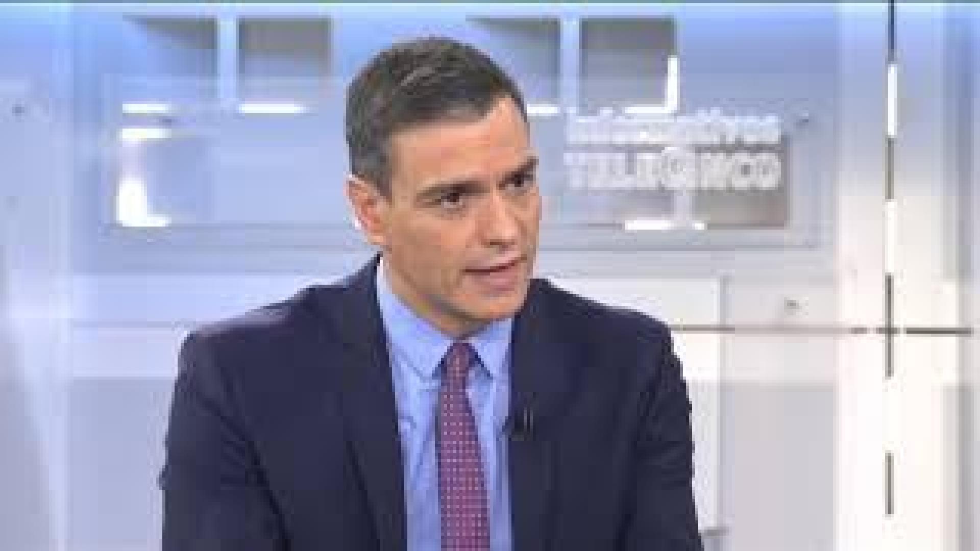 Sánchez: “Torra tiene que condenar la violencia, reconocer el trabajo de los Mossos y ponerse a hablar con la otra mitad de los catalanes"