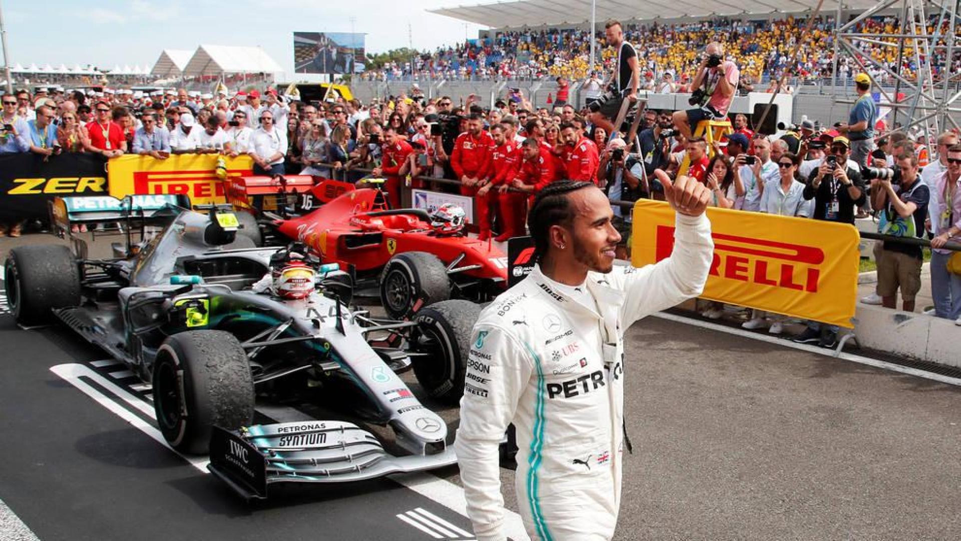 Lewis Hamilton no da opción a sus rivales en el GP de Francia