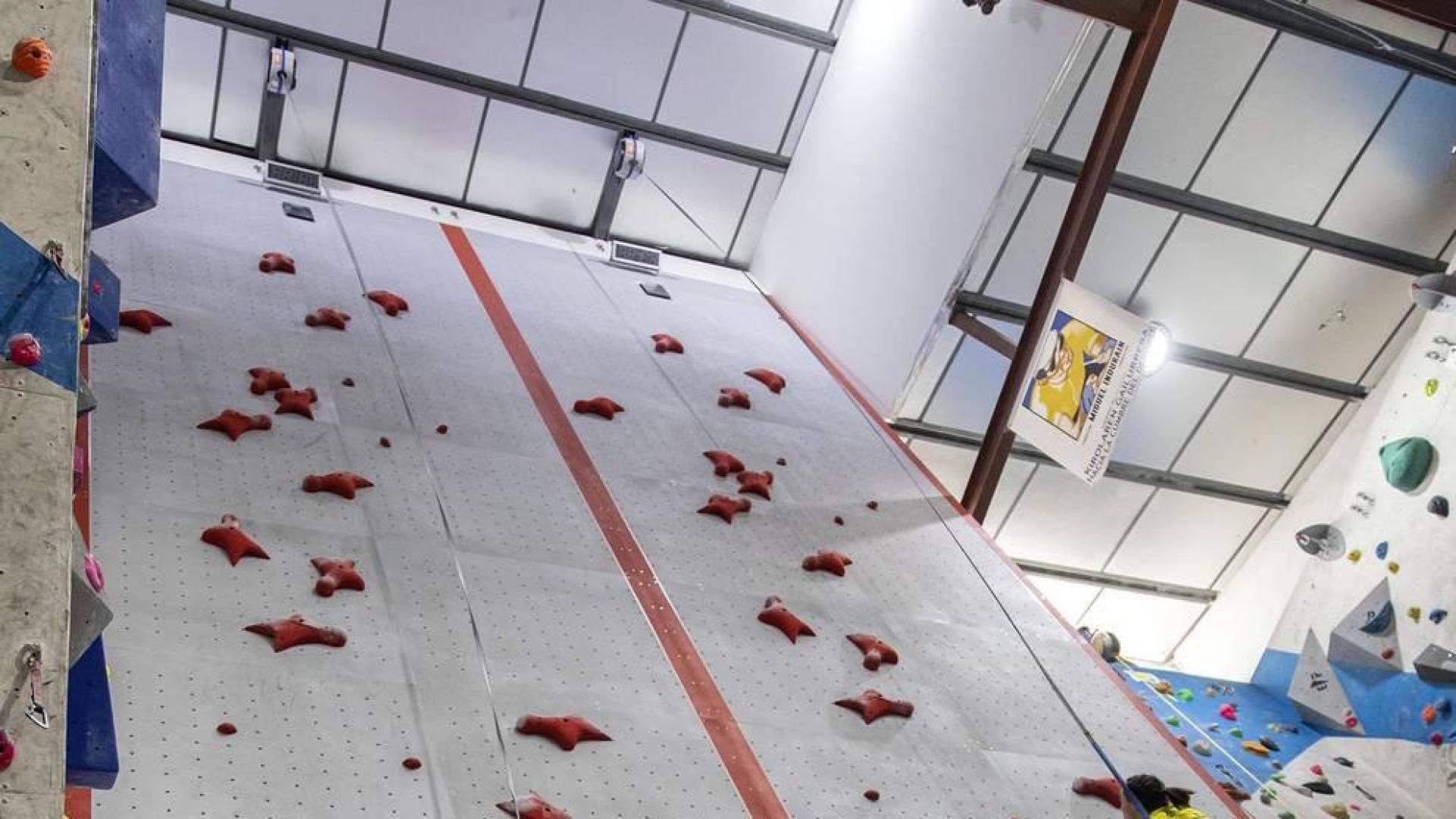 Fotos de las pruebas de velocidad en la disputa del Campeonato de España de Escalada que se celebra en Rocópolis