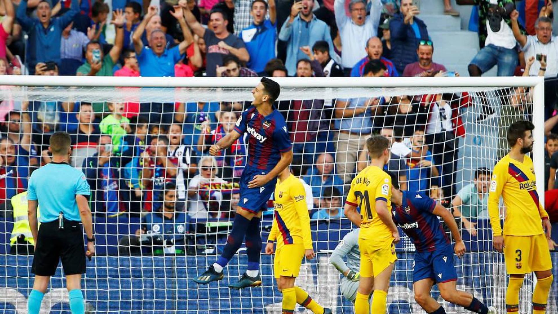 El Levante pisotea al Barça en una segunda parte perfecta