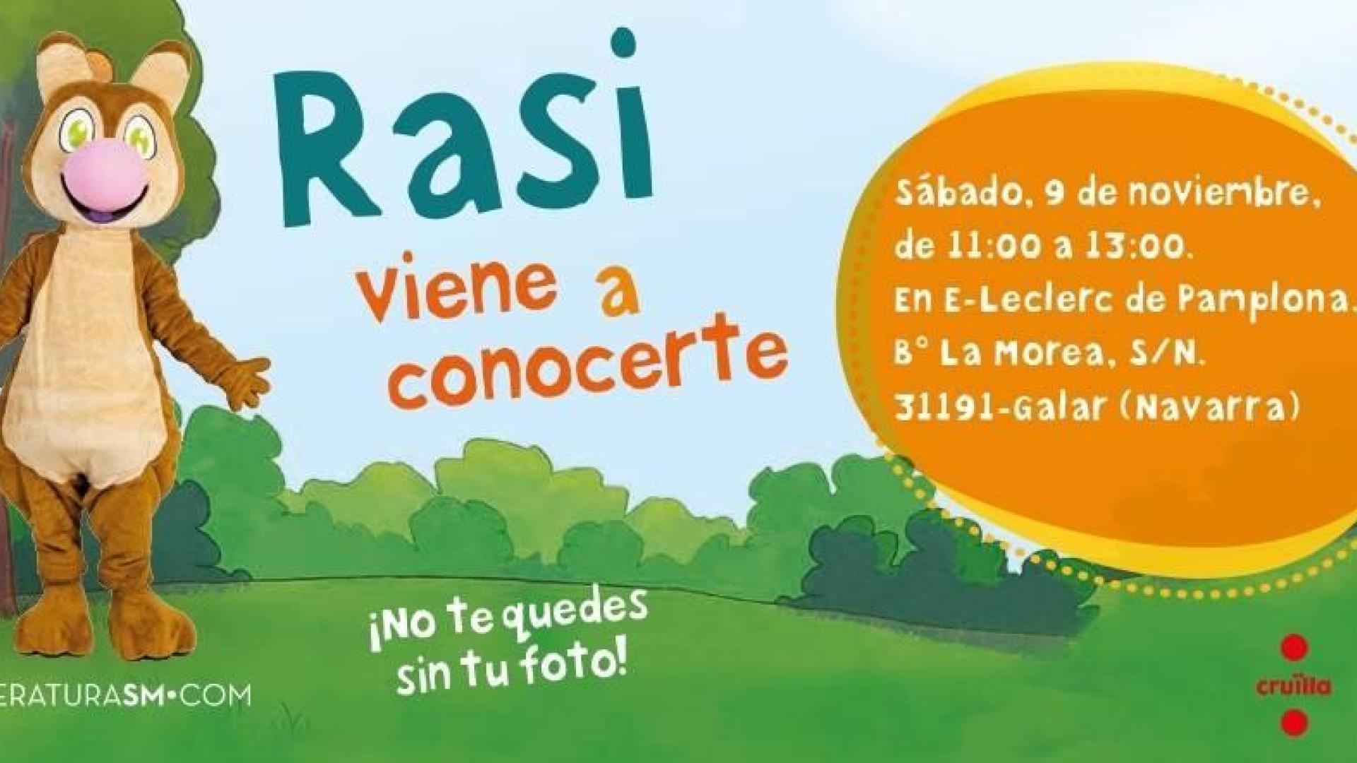 E.Leclerc Pamplona propone un plan familiar con la ardilla 'Rasi'