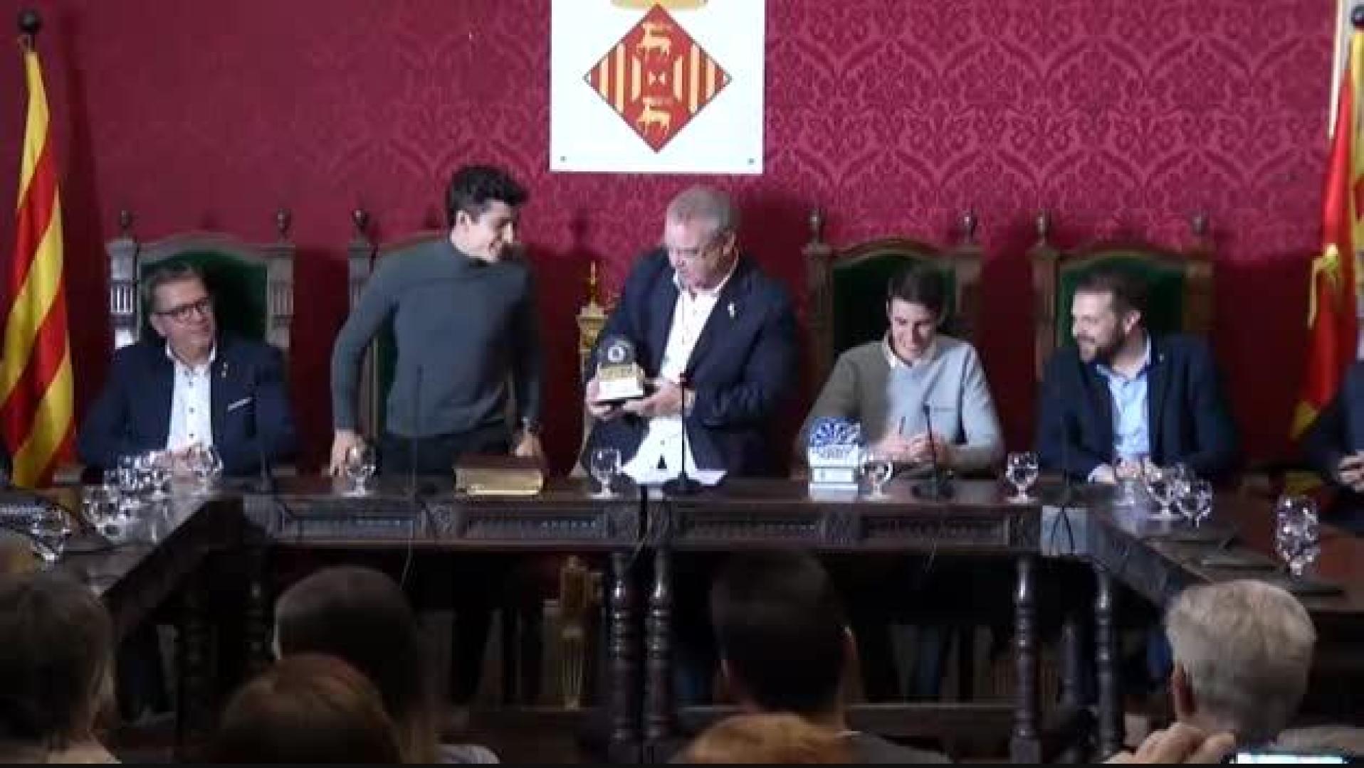 El Ayuntamiento de Cervera recibe a los hermanos Márquez