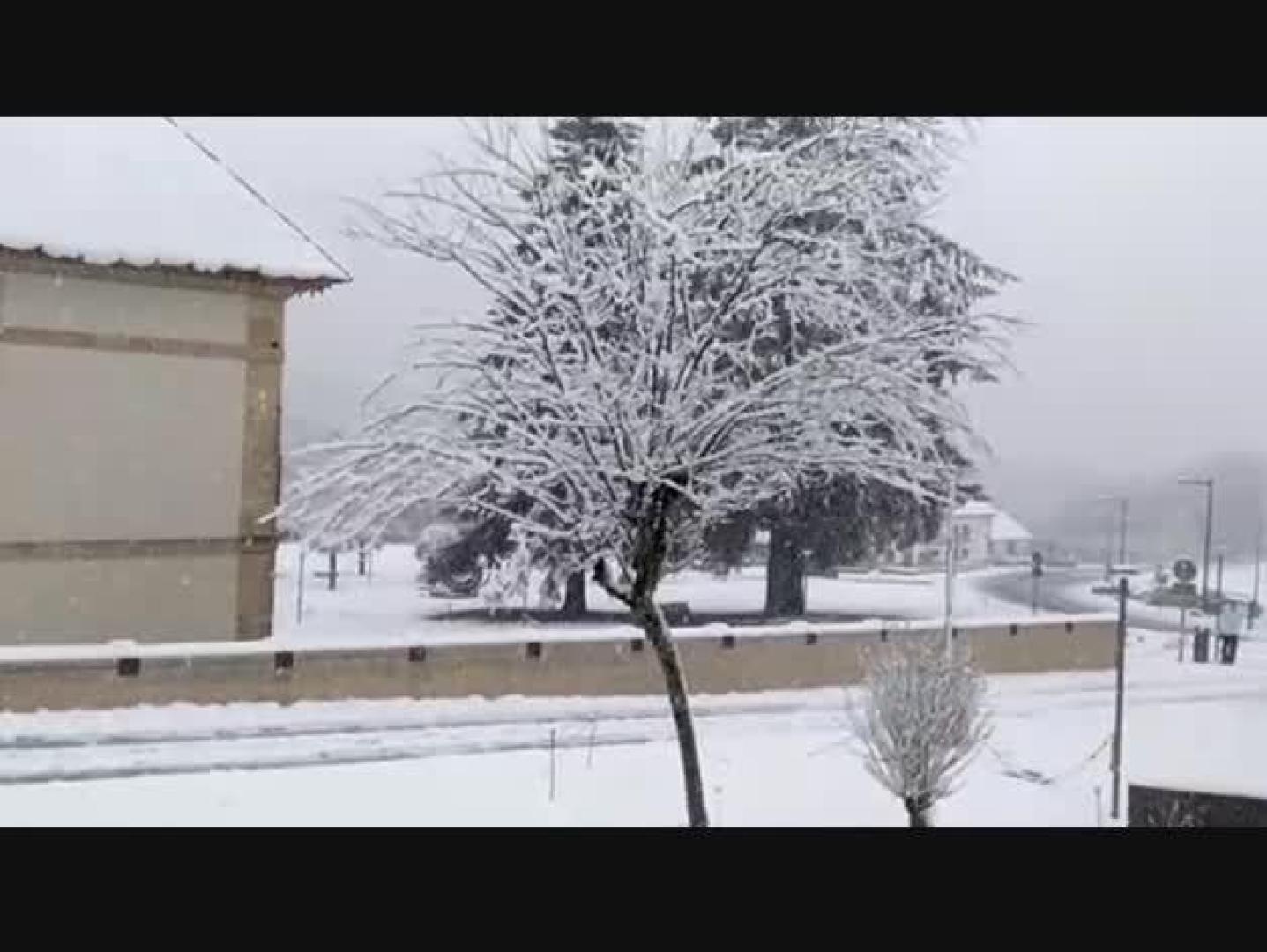 Nevada en Roncesvalles