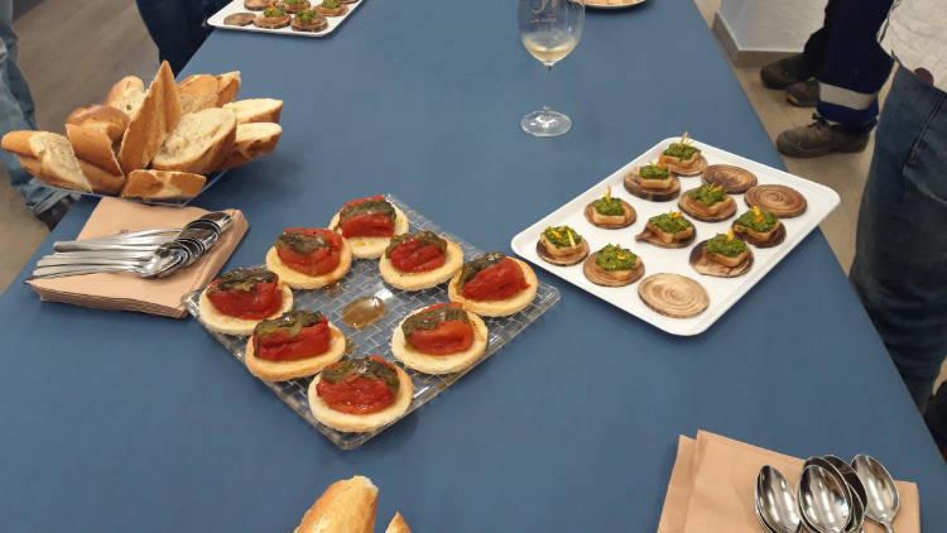 Cata–degustación organizada por INTIA con variedades vegetales y carnes de razas ganaderas en peligro de extinción autóctonas recuperadas en Navarra
