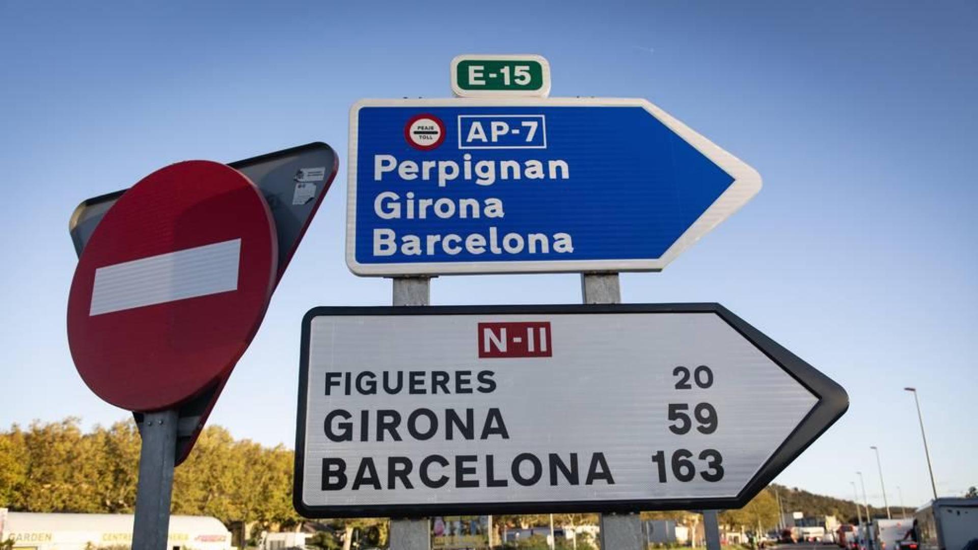 Los independentistas cortan de nuevo la AP-7, ahora en Girona