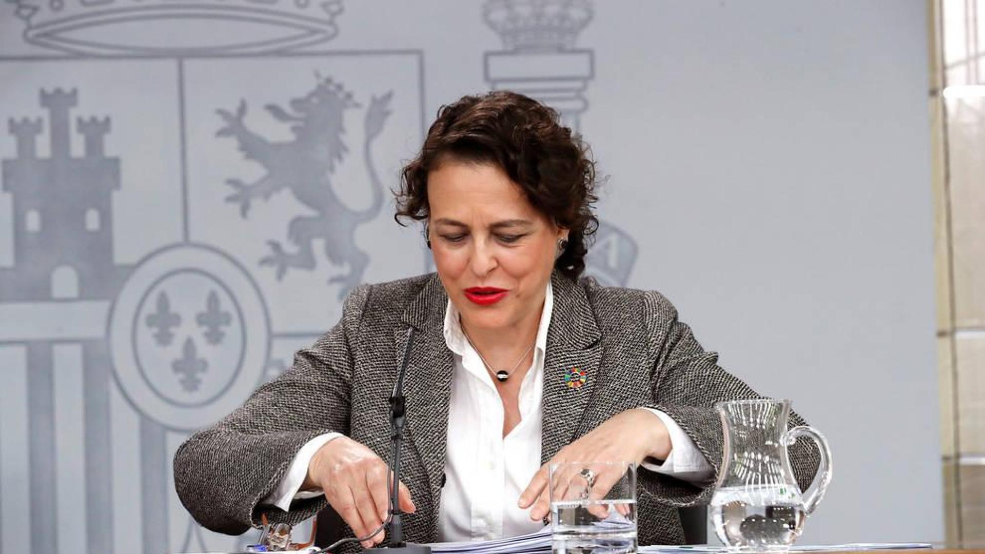 La ministra de Trabajo, Migraciones y Seguridad Social en funciones, Magdalena Valerio.