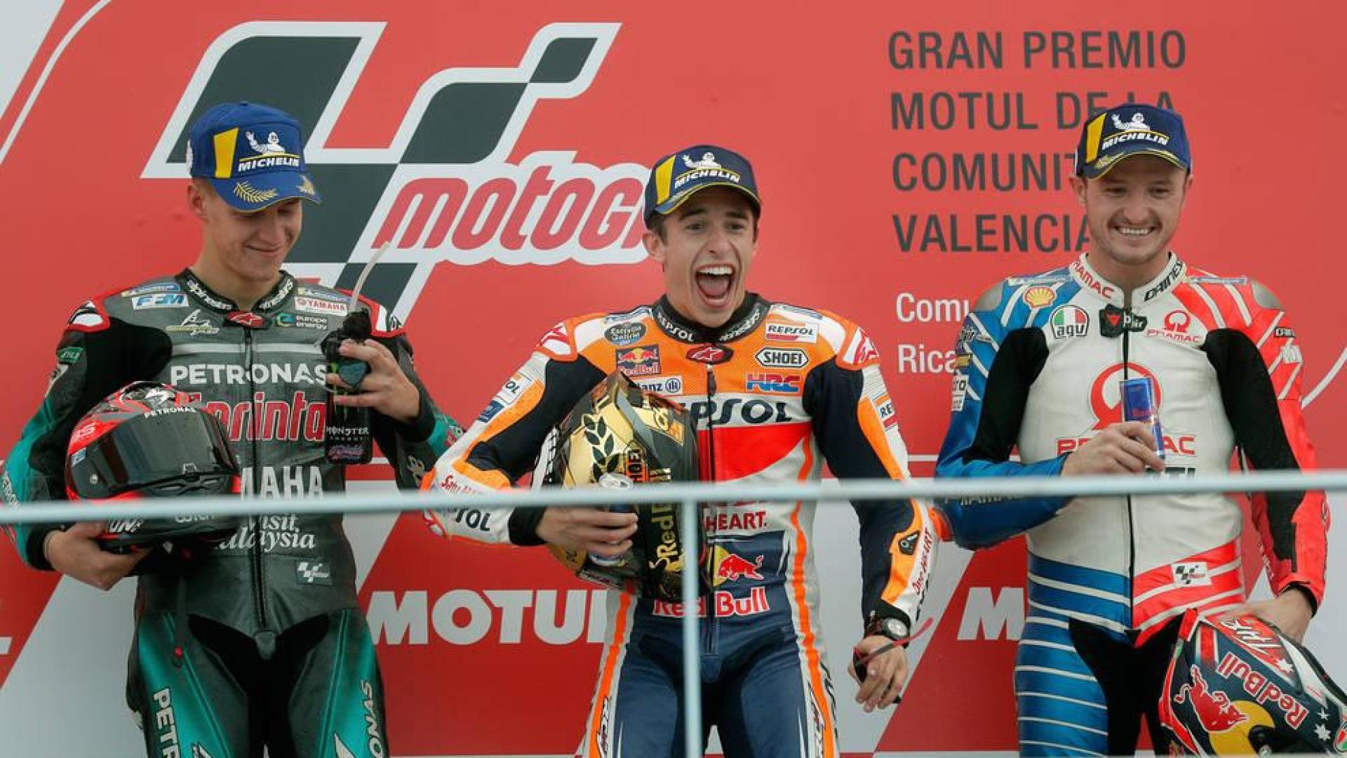 Márquez, intratable en la despedida de Lorenzo