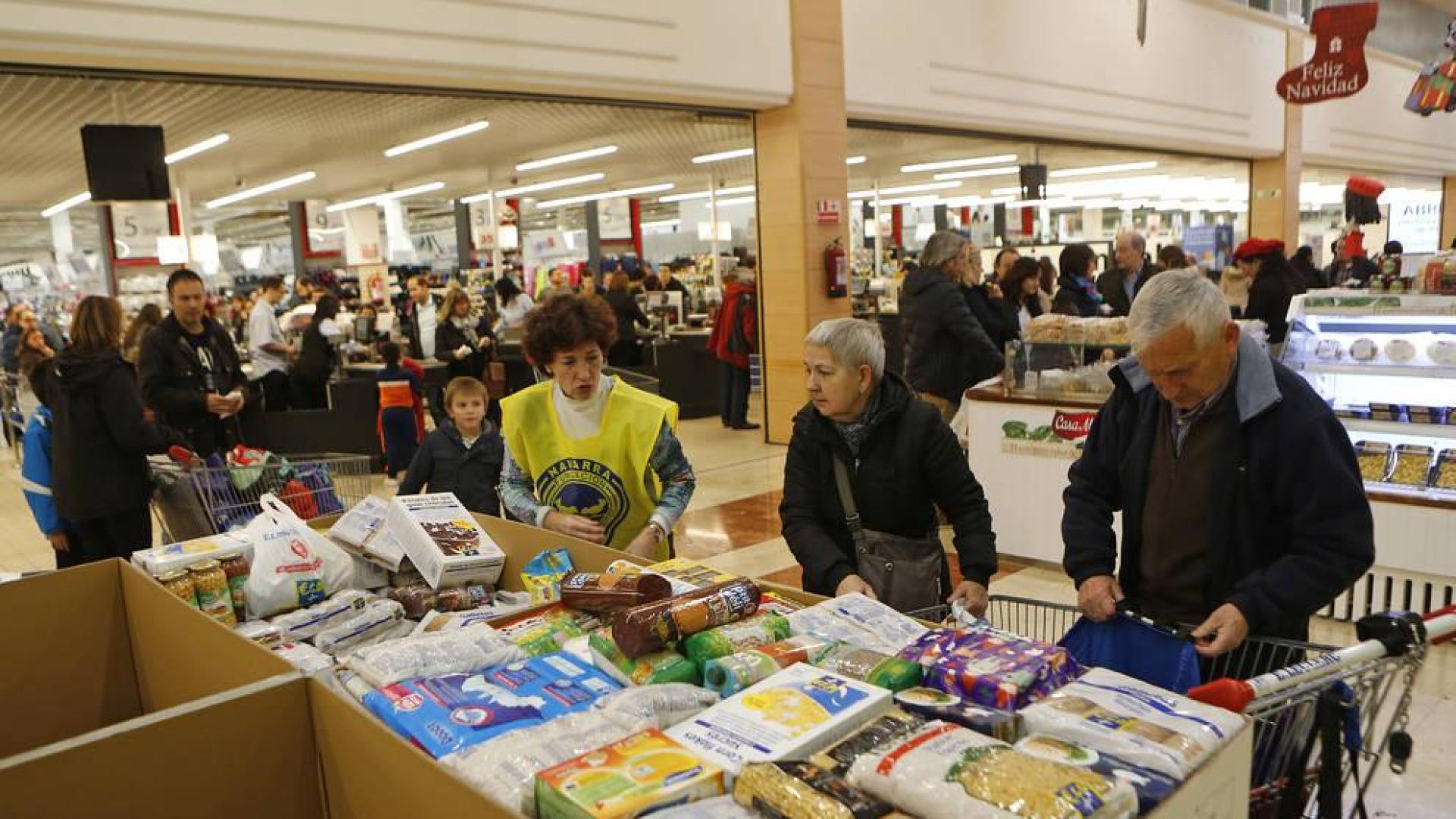 Nueva recogida solidaria de alimentos en E.Leclerc Pamplona