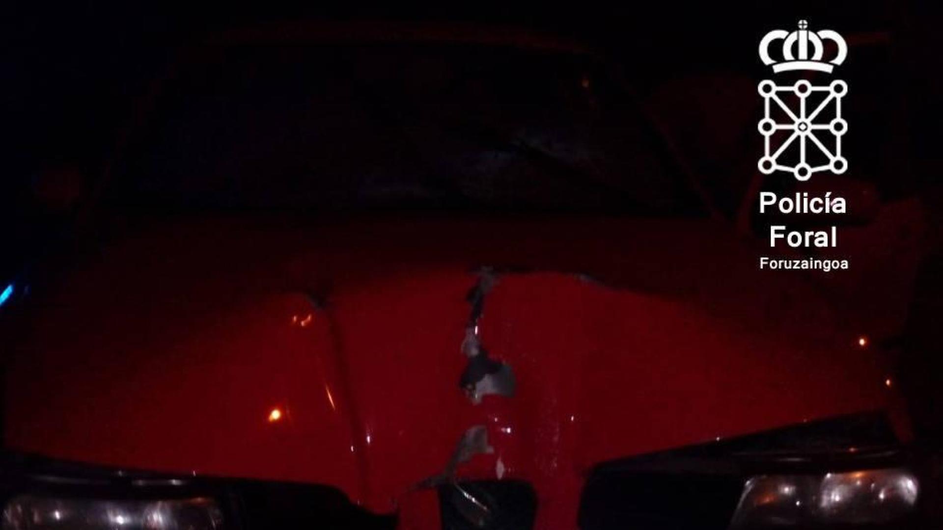 Supera la tasa de alcohol tras sufrir un accidente y darse a la fuga en Dantxarinea