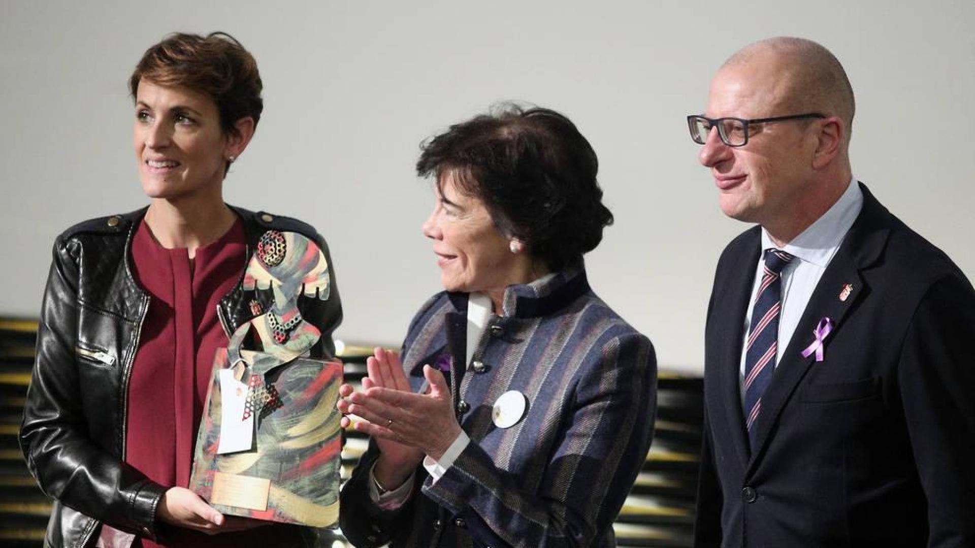 Chivite recoge en Madrid el premio del Ministerio de Presidencia al programa Skolae