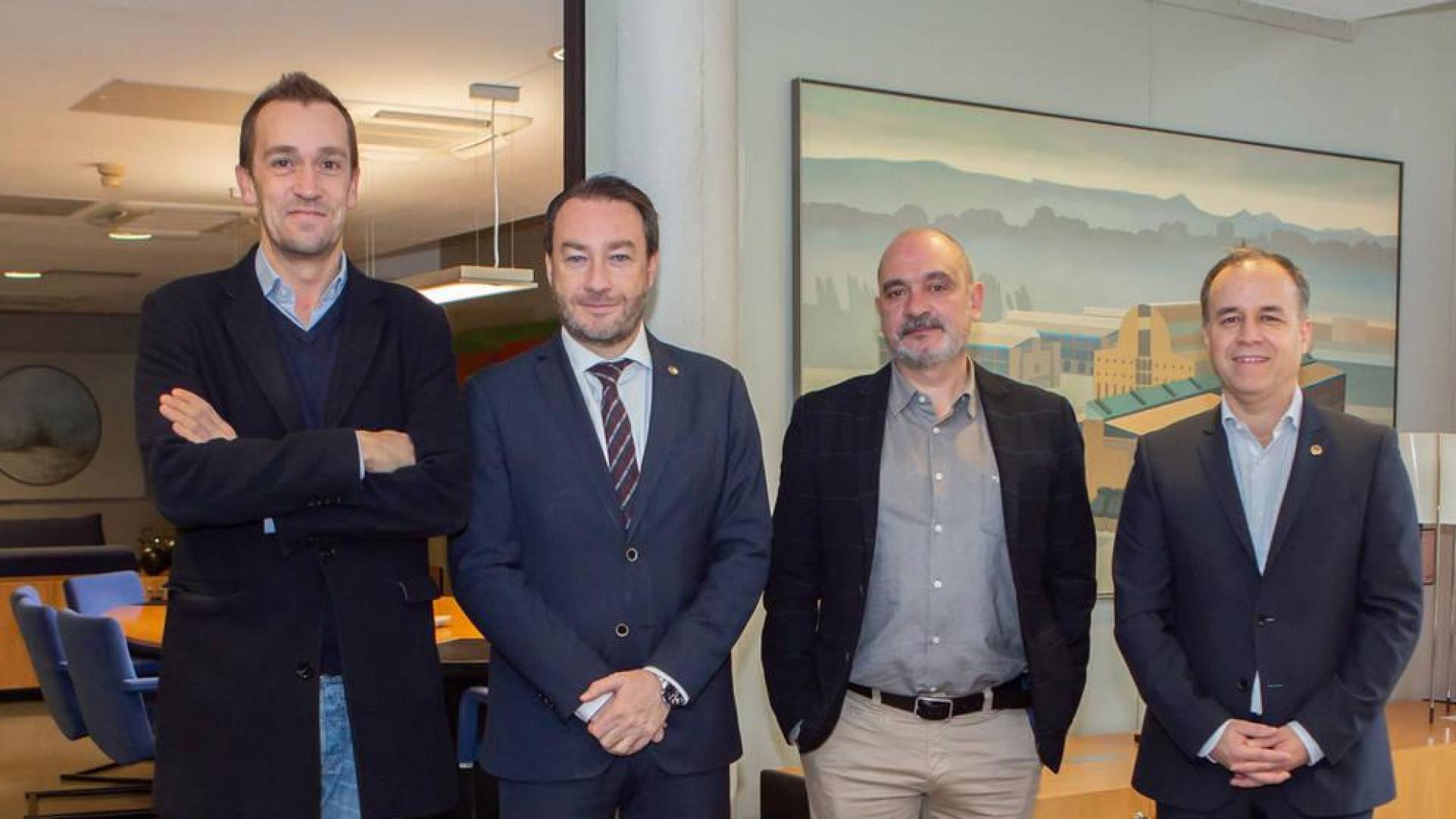 Javier Lacunza, Ramón Gonzalo, Arturo Cisneros y Francisco Arregui.