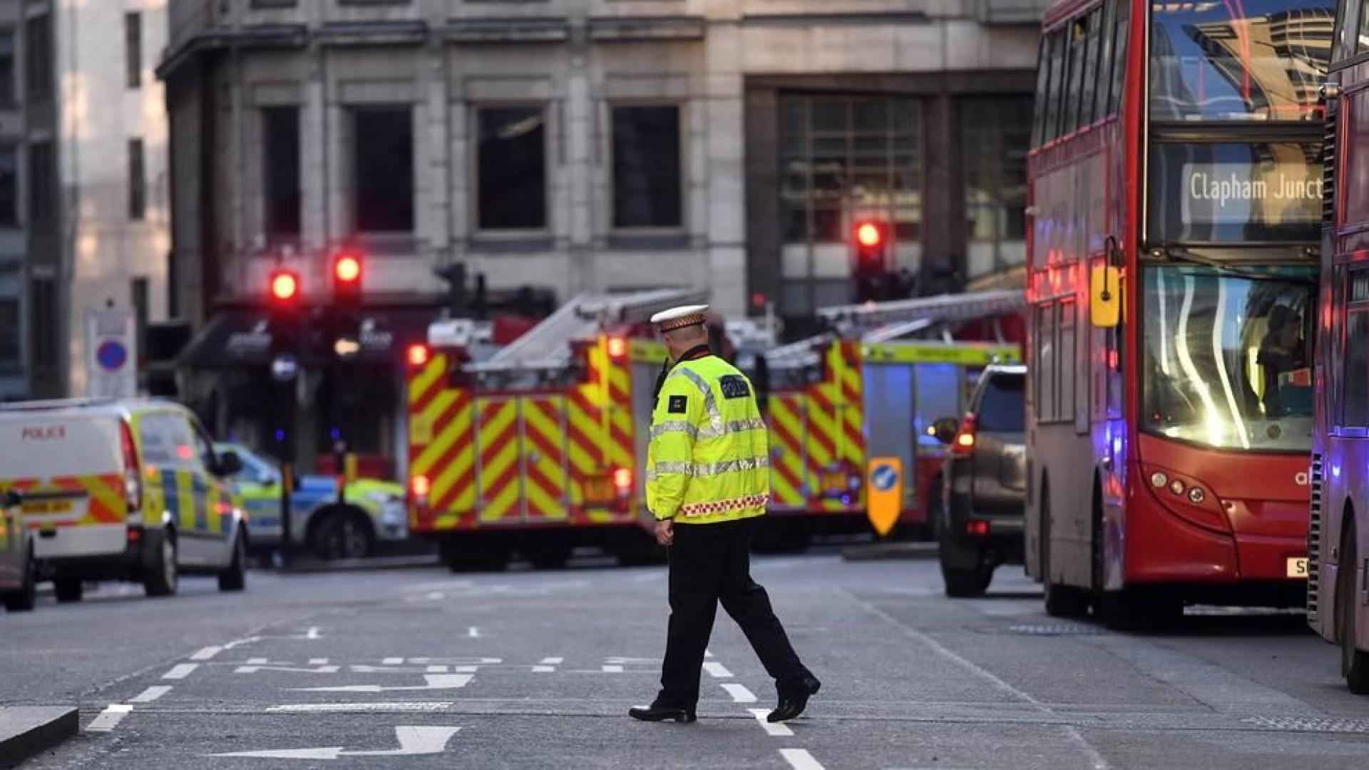 Una persona fue detendia por la Policía Metropolitana de Londres tras presuntamente haber atacado a varias personas con un herido en un incidente que la policía trata como un hecho " de índole terrorista".