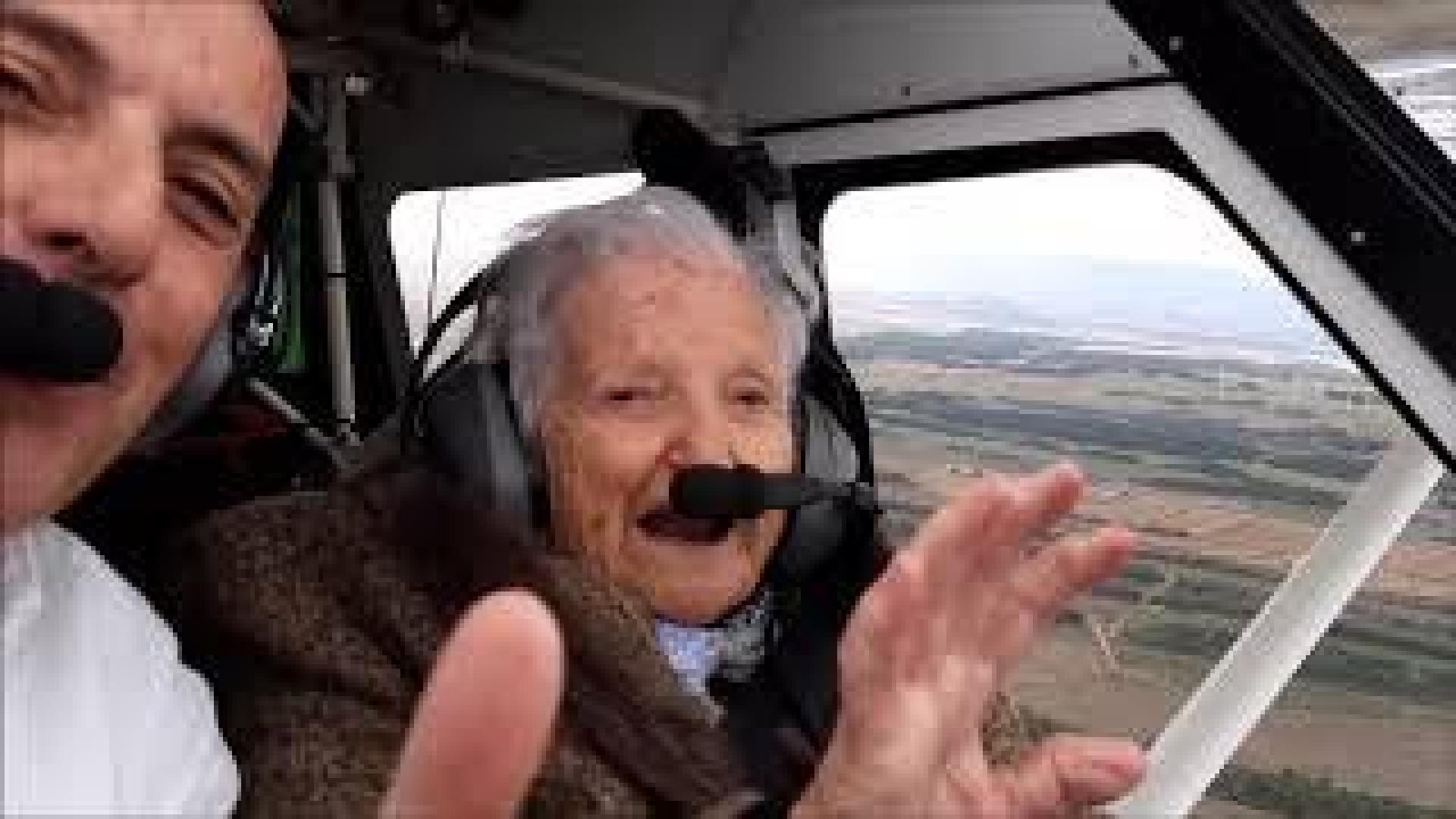 El vuelo de Pilar Martínez Sesma en su 90 cumpleaños