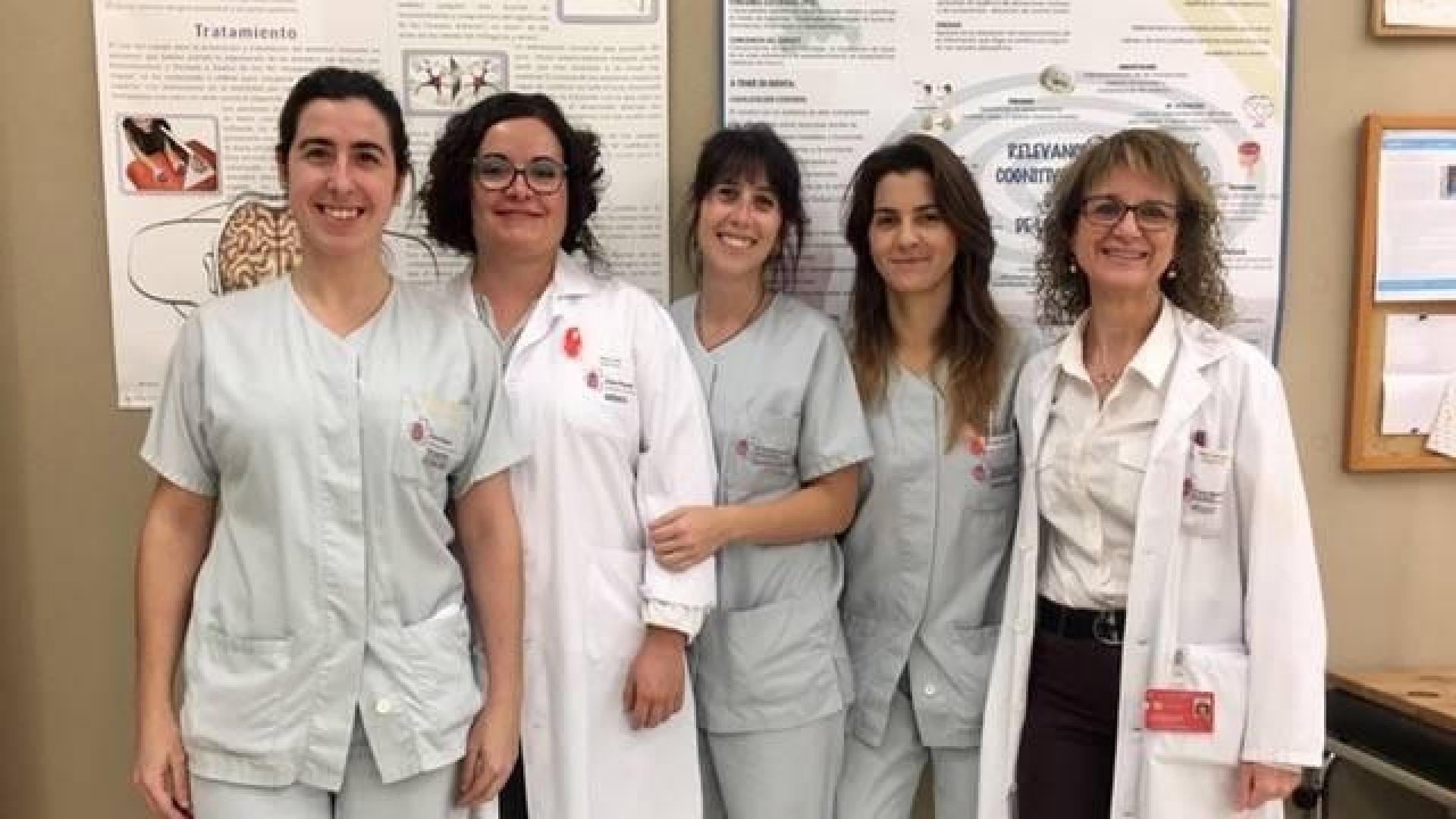 Las integrantes del equipo encargado del Programa de psicoestimulación a domicilio para adultos.