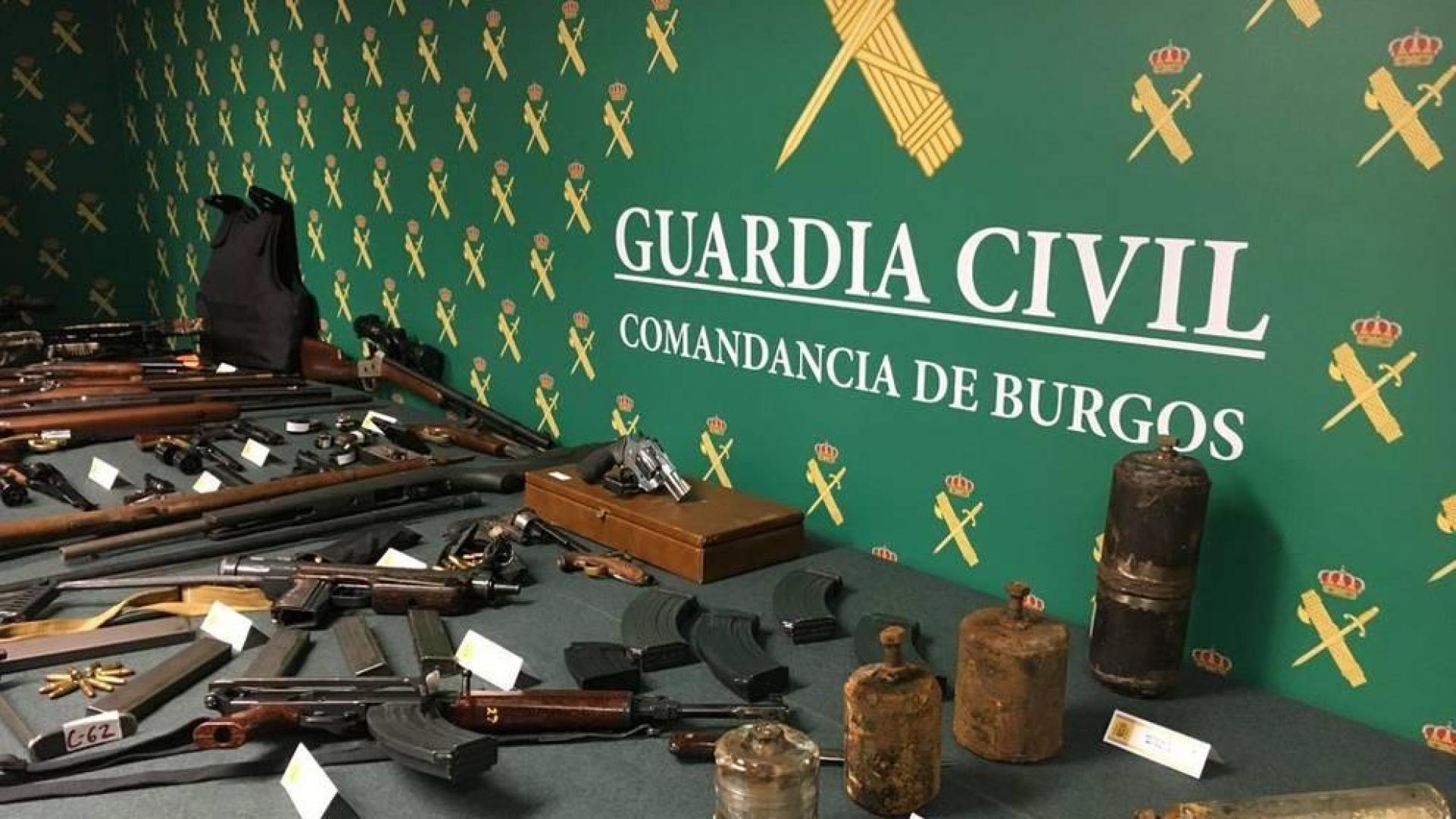 Detenido en Miranda de Ebro (Burgos) con un arsenal de armas y explosivos