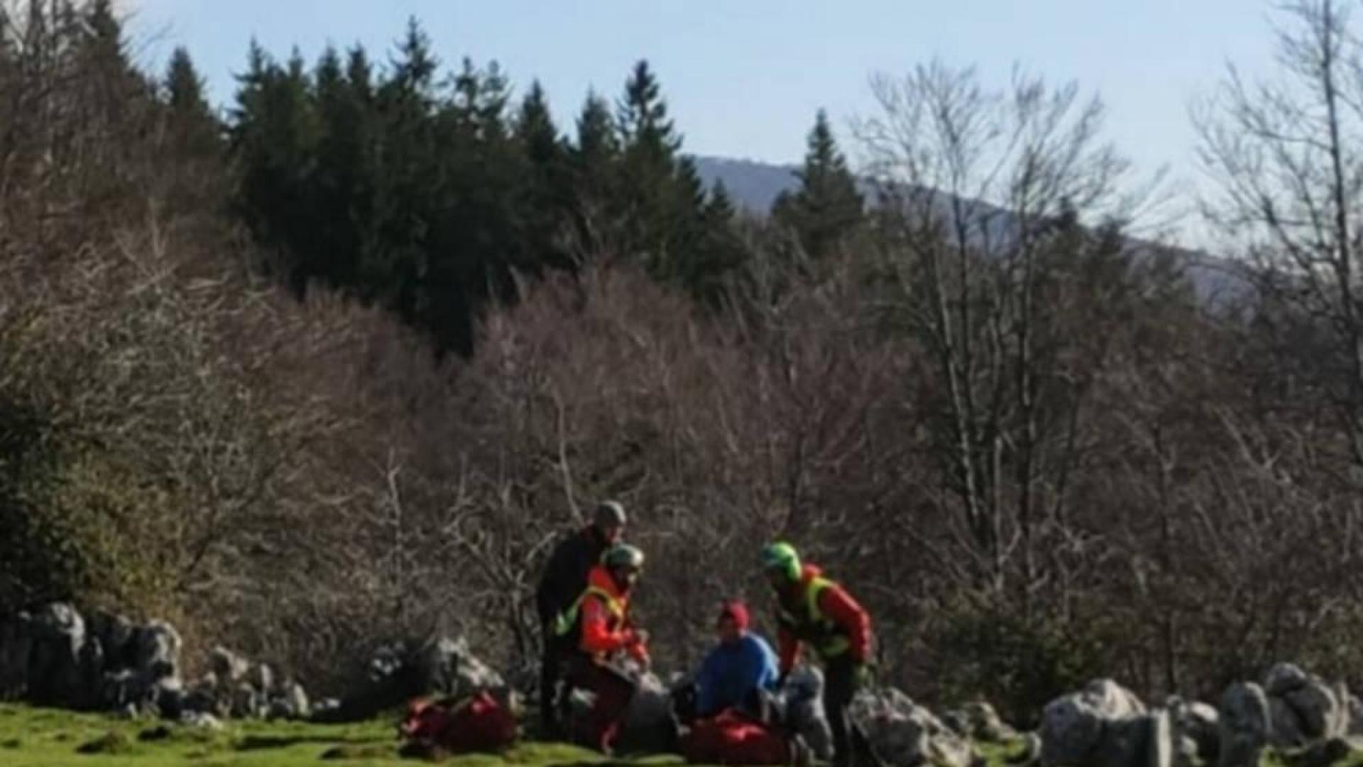 Rescatado un excursionista tras sufrir un accidente en Aralar