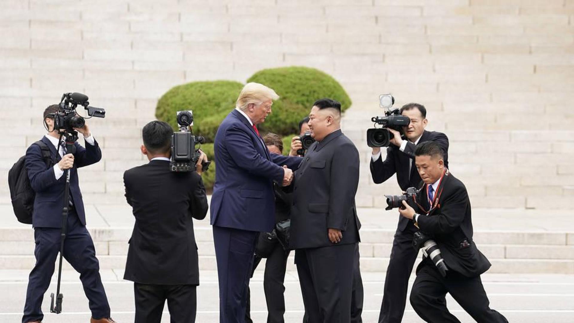 Histórico encuentro entre Donald Trump y Kim Jong Un en la frontera intercoreana