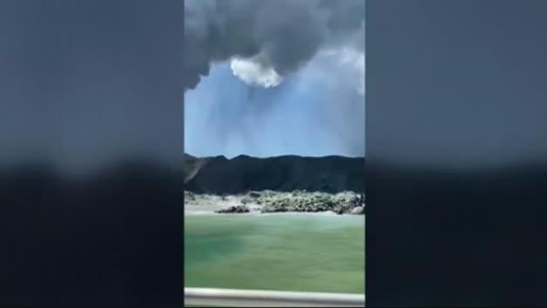 Erupción del volcán más activo de Nueva Zelanda