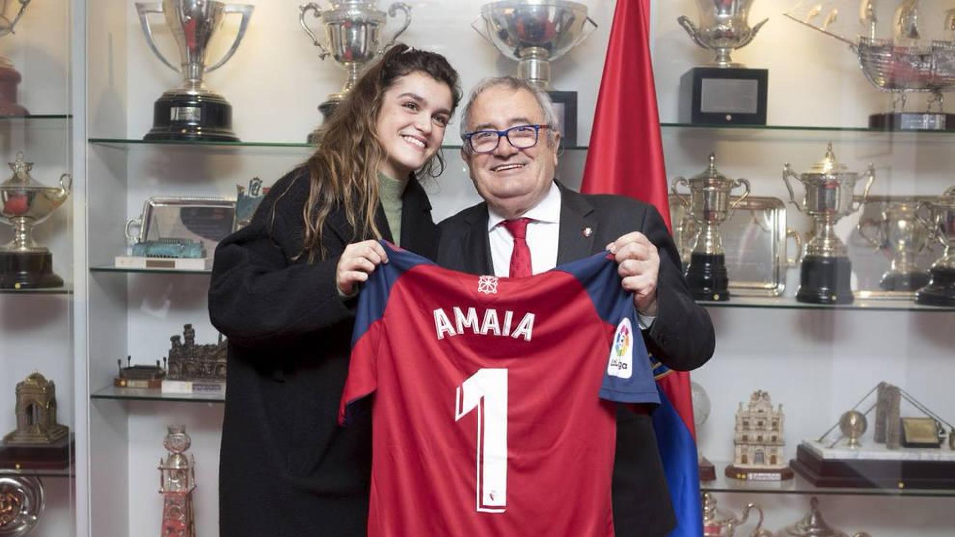 Amaia Romero vuelve a demostrar su afición por Osasuna
