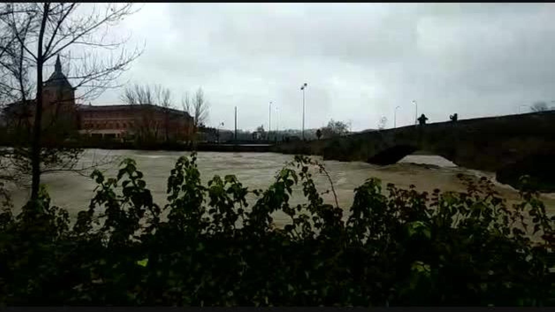Inundaciones en Pamplona - Puente de Santa Engracia