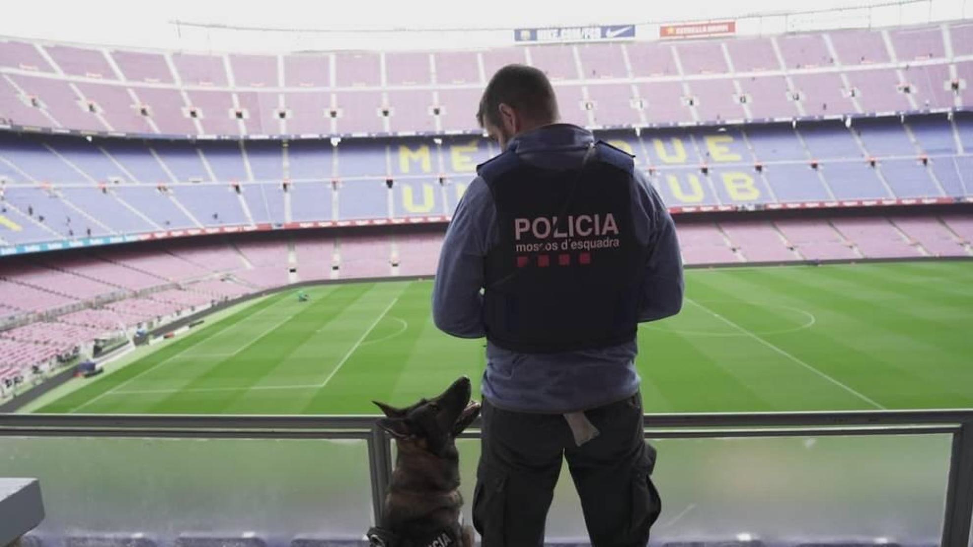 Despliegan el dispositivo de seguridad en el entorno del Camp Nou