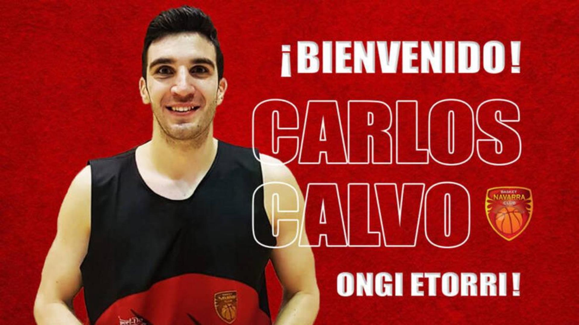 Carlos Calvo, nuevo jugador del Basket Navarra.