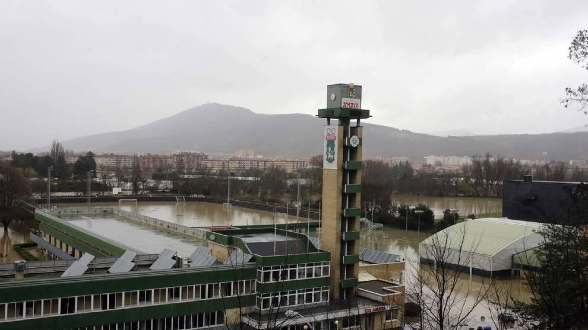 Las instalaciones de Amaya quedaron anegadas por el agua tras las últimas inundaciones.