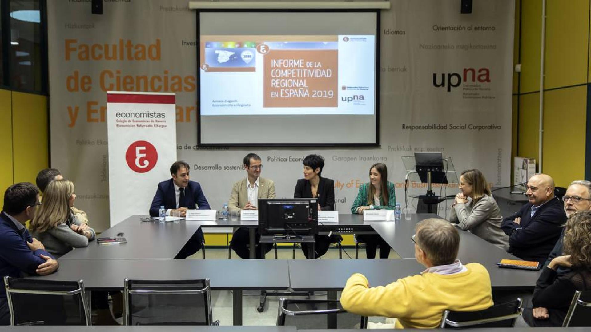 Navarra asciende al 2º lugar en competitividad regional de España