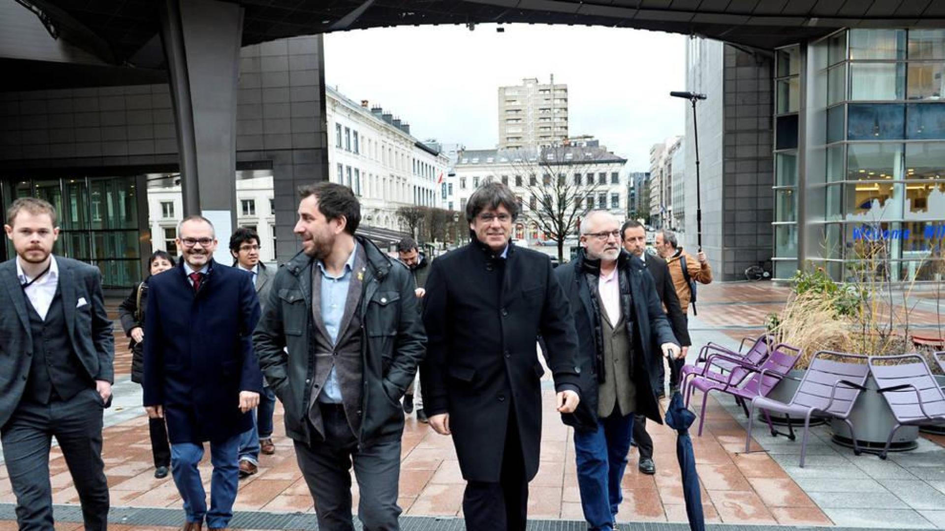 Puigdemont, Comín y Puig entran en la Eurocámara tras el levantamiento del veto
