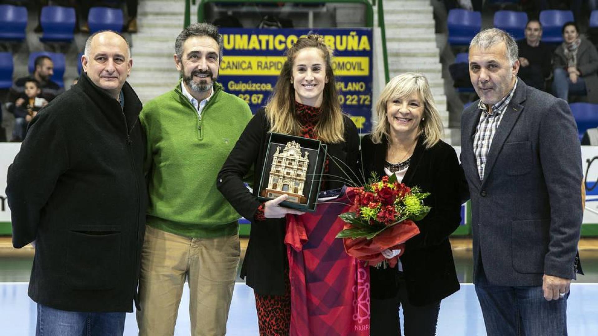 Homenaje en Pamplona a Nerea Pena por el Mundial