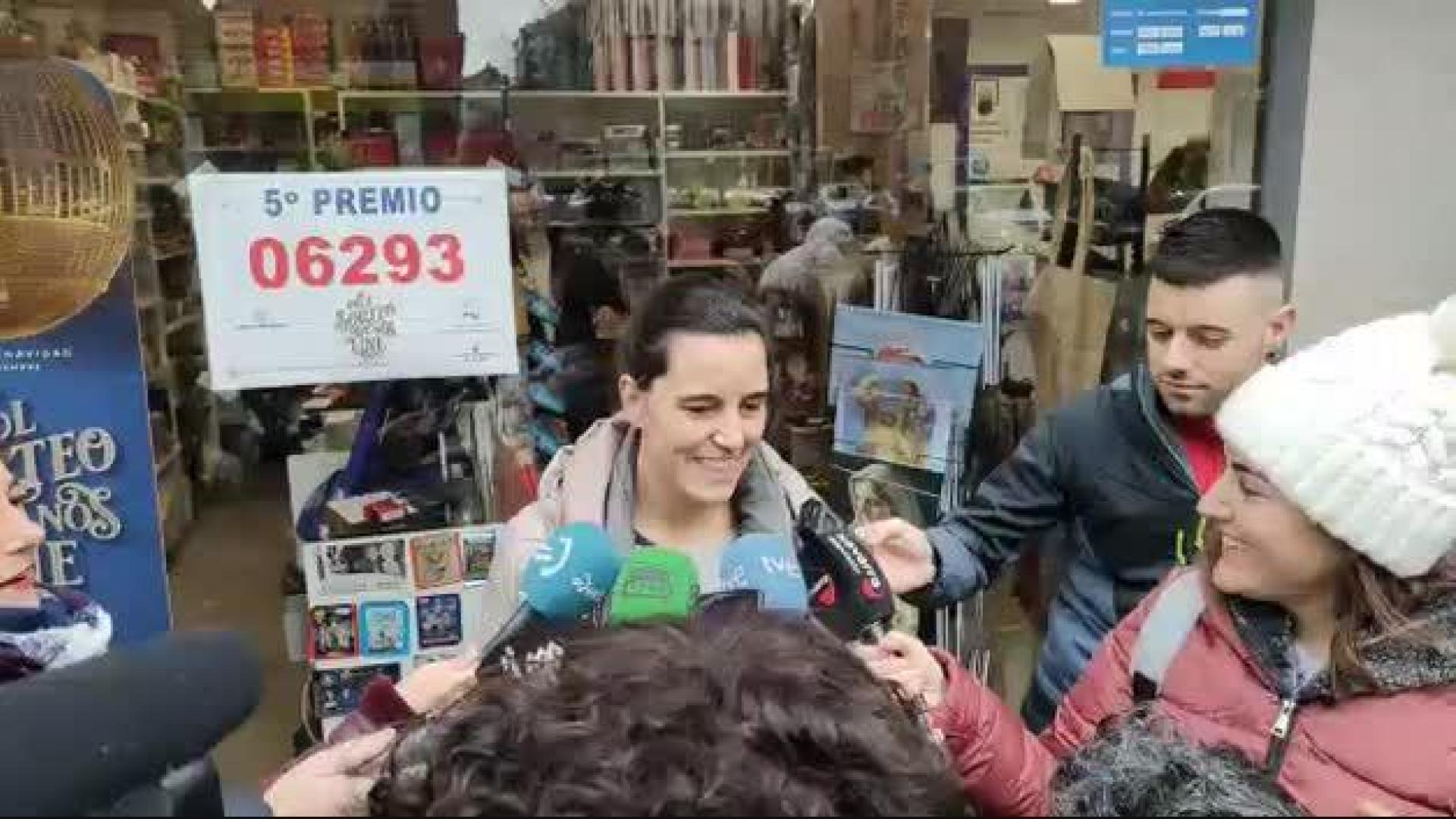 Alegría en Martín Azpilicueta tras vender el 6.293, quinto premio