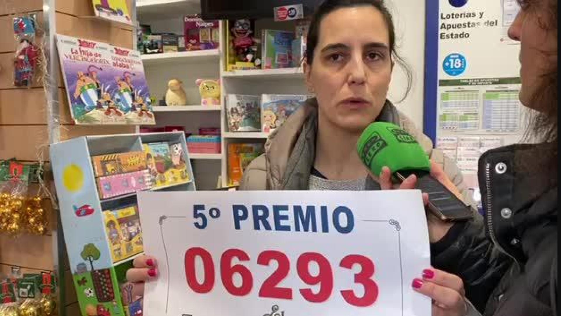 Alegría en Martín Azpilicueta tras vender el 6.293, quinto premio